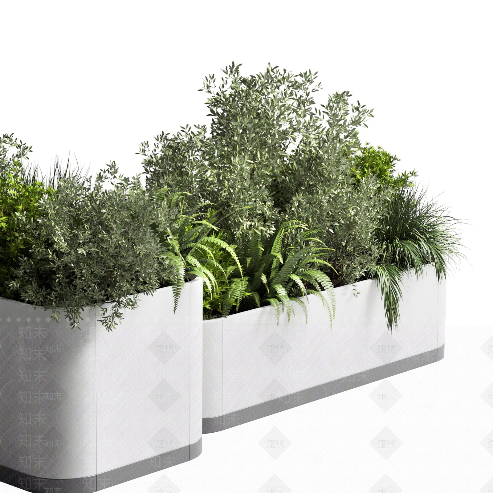 植物花坛3D模型下载【ID:1119048818】
