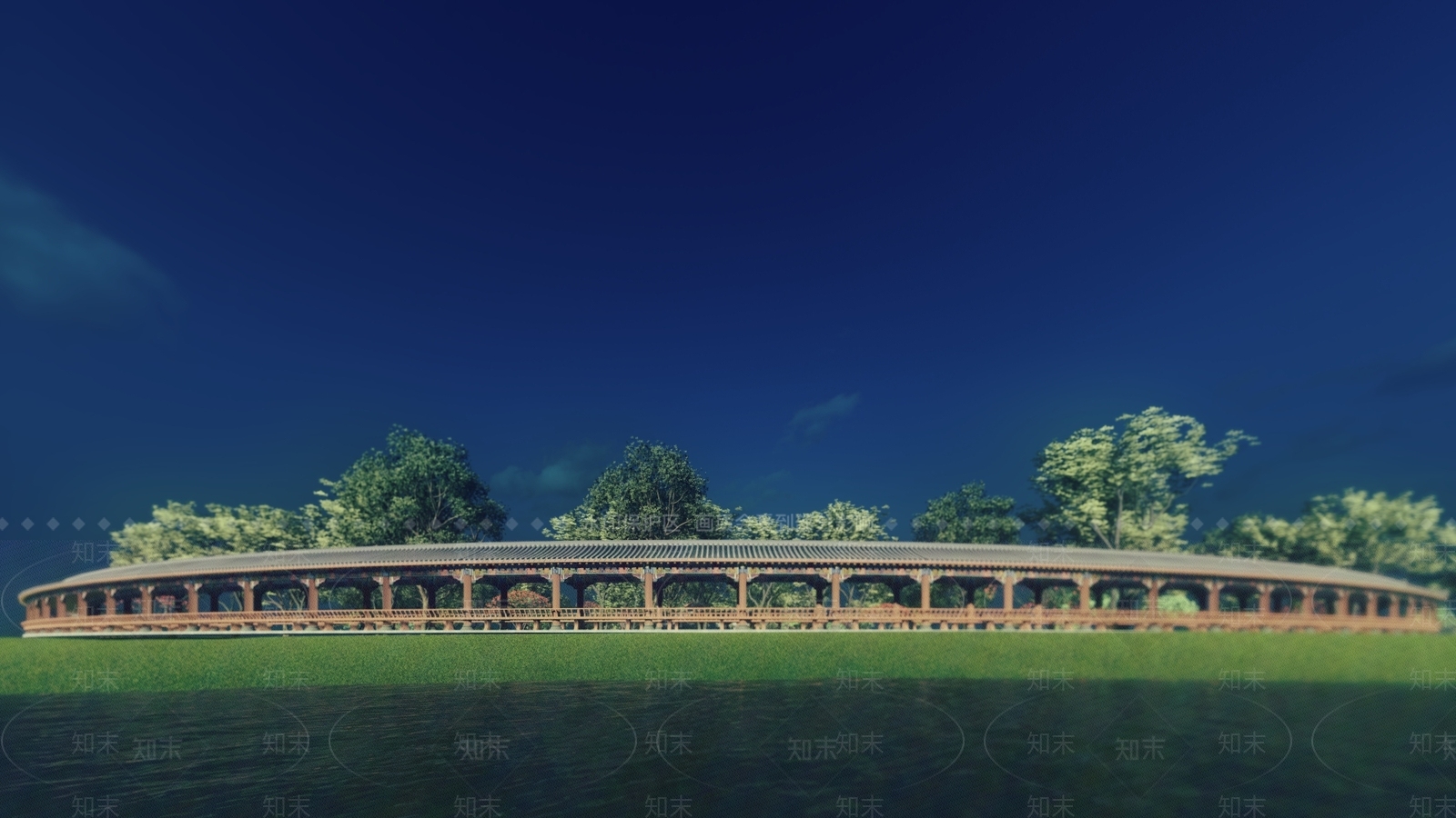 中式古建筑SU模型下载【ID:1119050391】