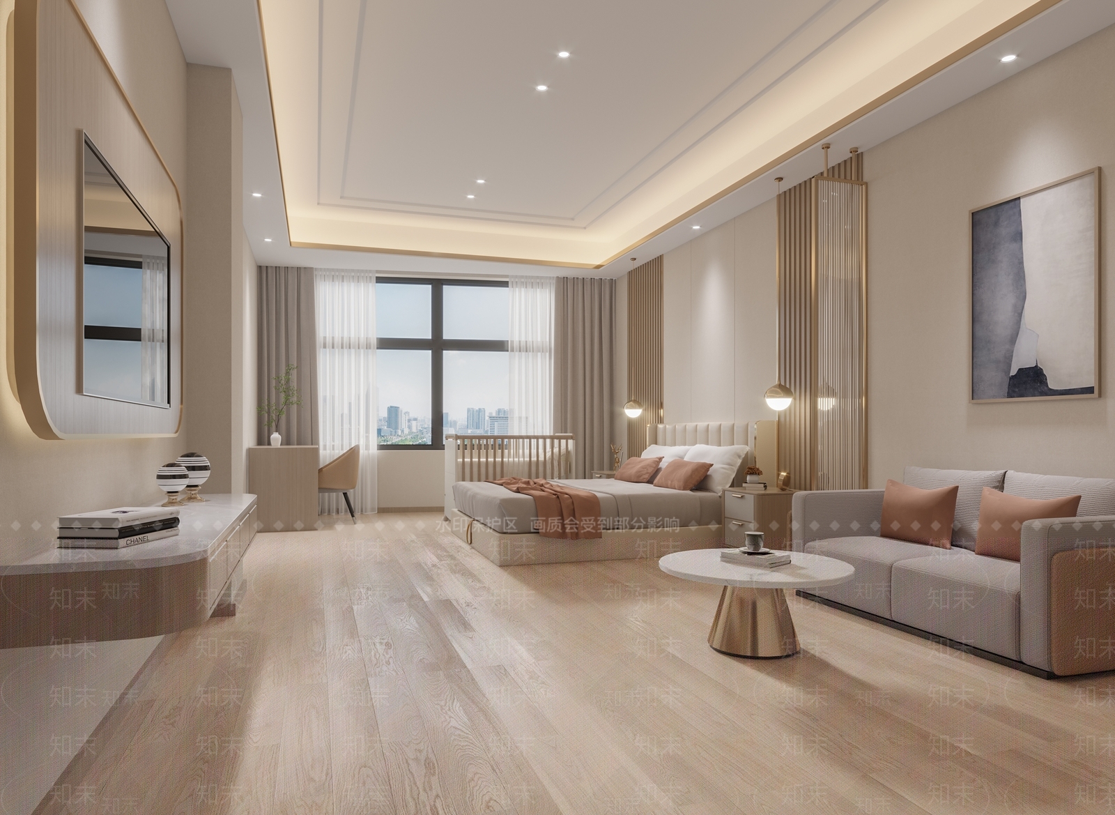 现代月子中心病房3D模型下载【ID:1119074066】