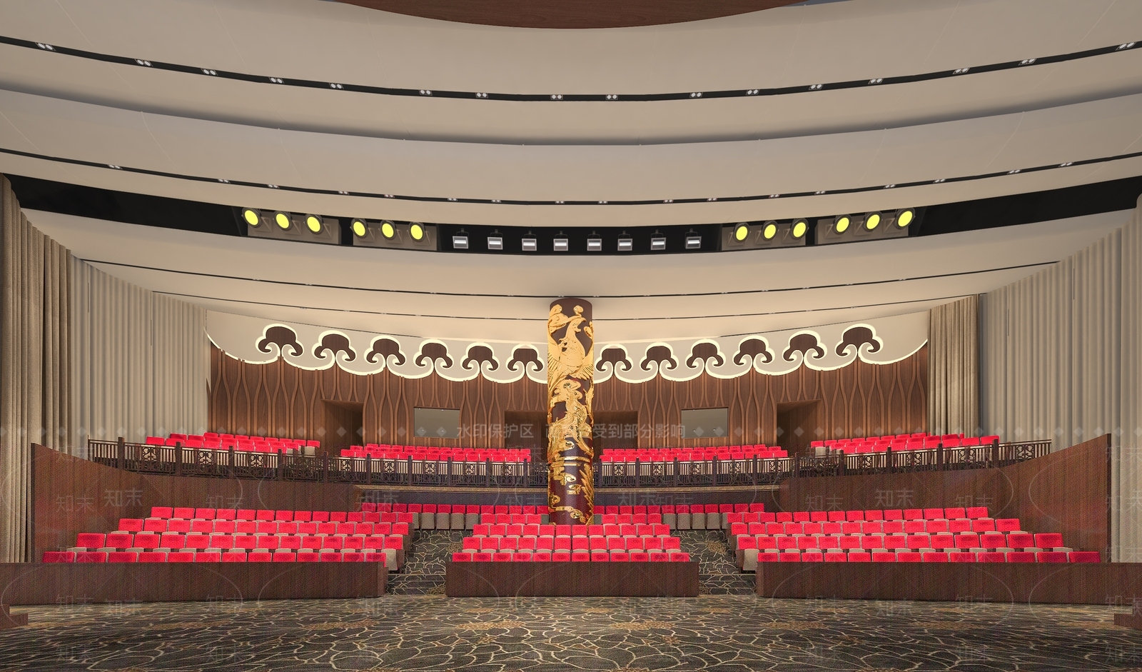 现代报告厅3D模型下载【ID:1119086438】