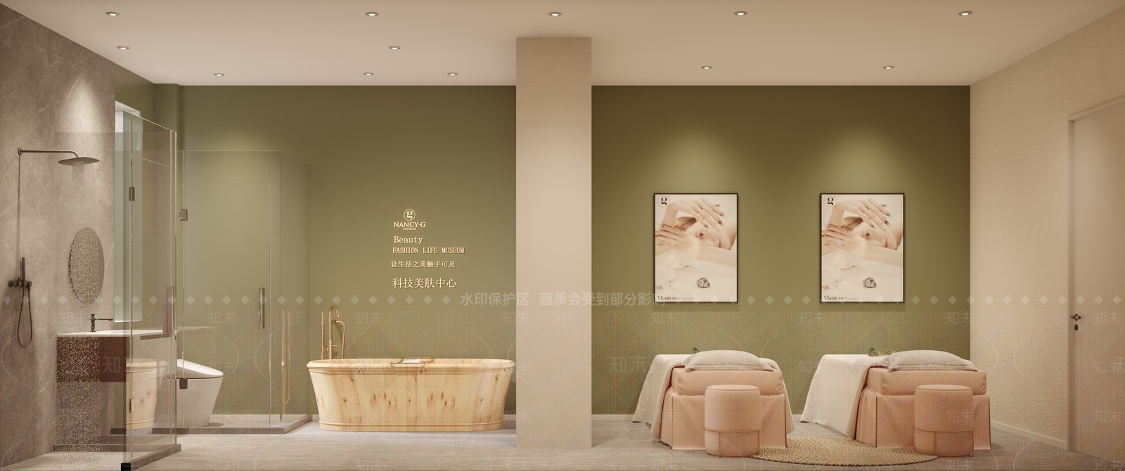 现代美容SPA店包间3D模型下载【ID:1119086816】