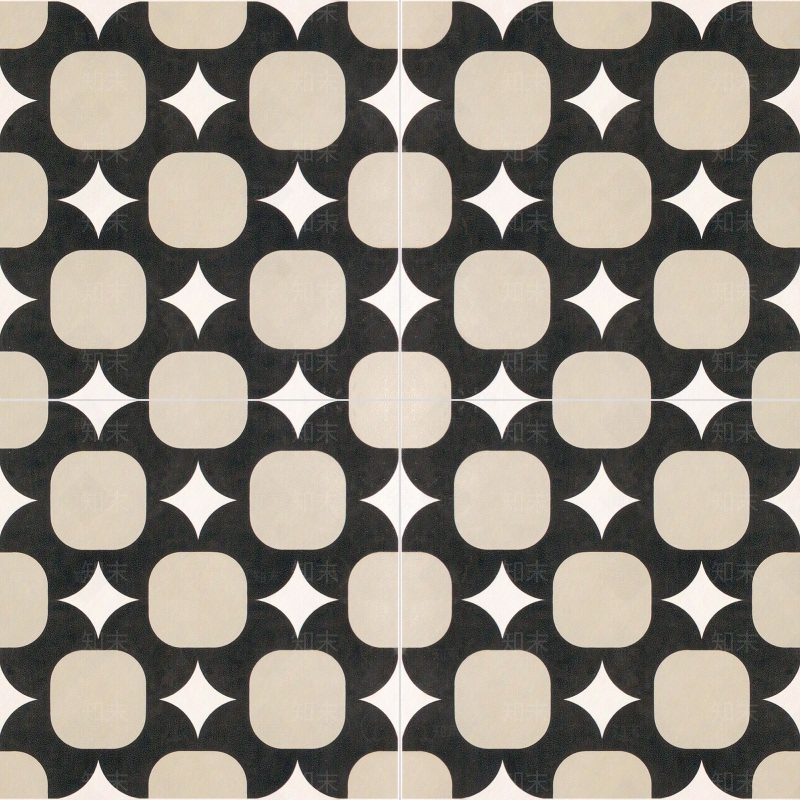 米色撞色亚光花砖贴图下载【ID:1119088893】