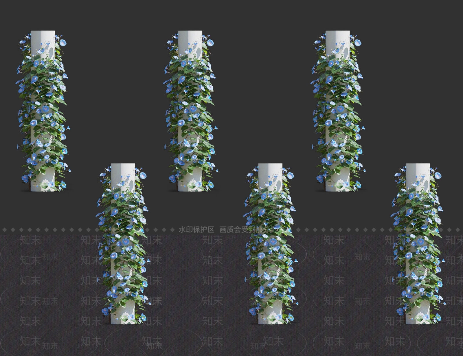 牵牛花3D模型下载【ID:1119089398】