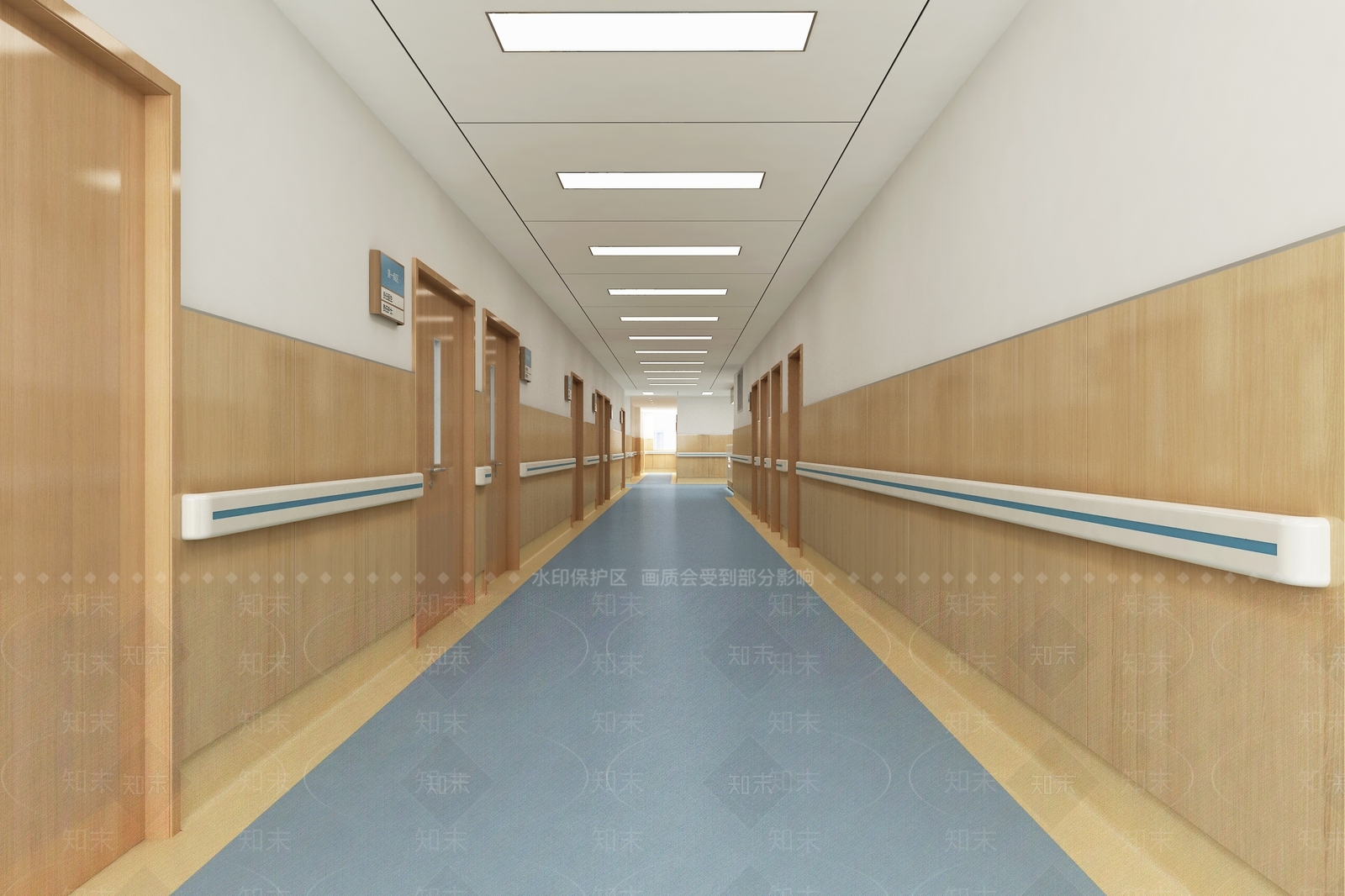 现代医院护士站3D模型下载【ID:1119096237】