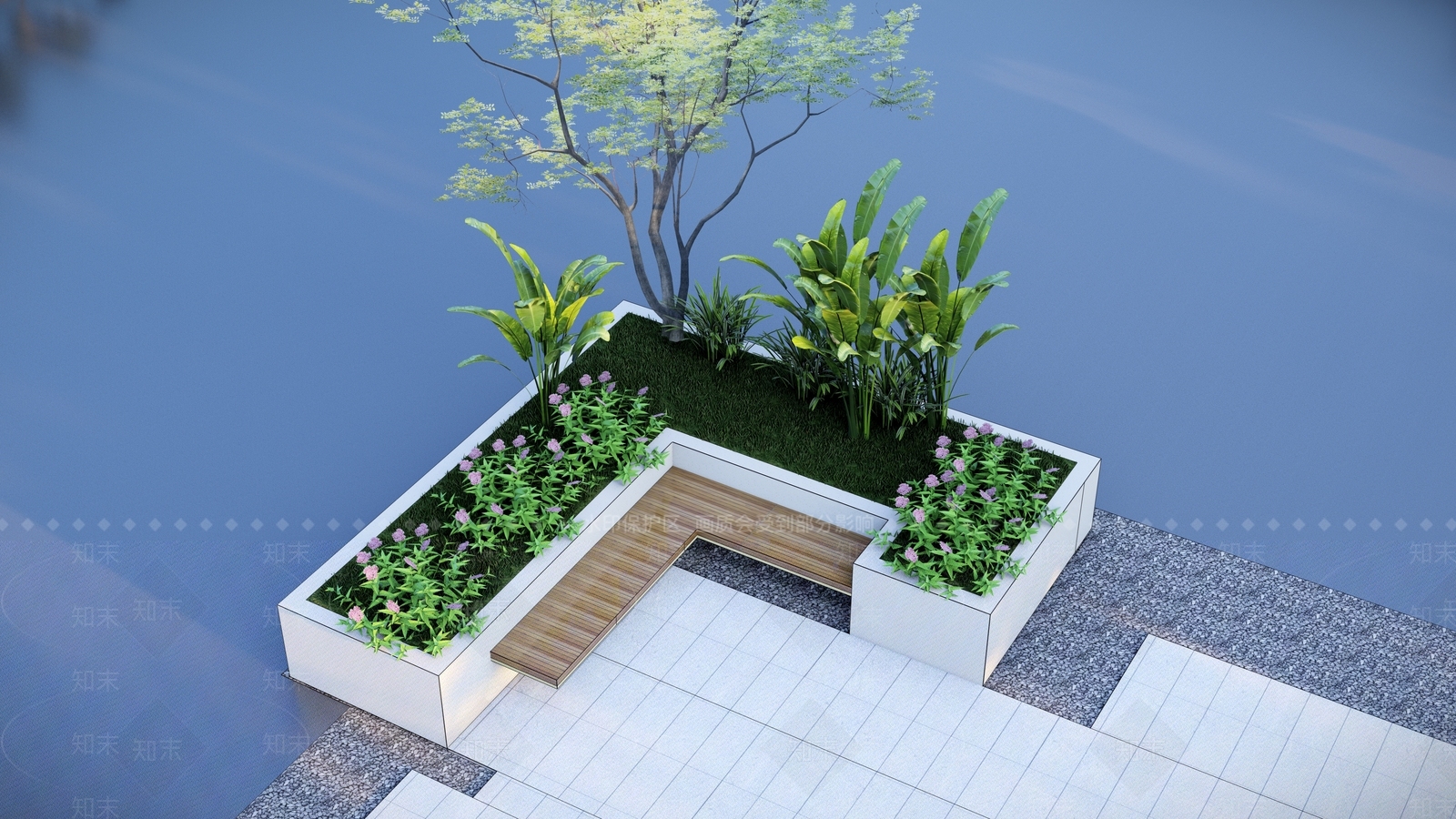 现代植物组合SU模型下载【ID:1119098507】