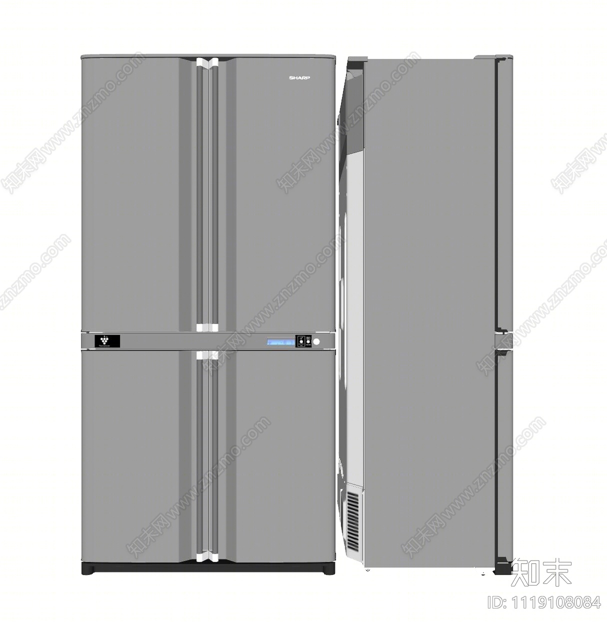 现代冰箱SU模型下载【ID:1119108084】