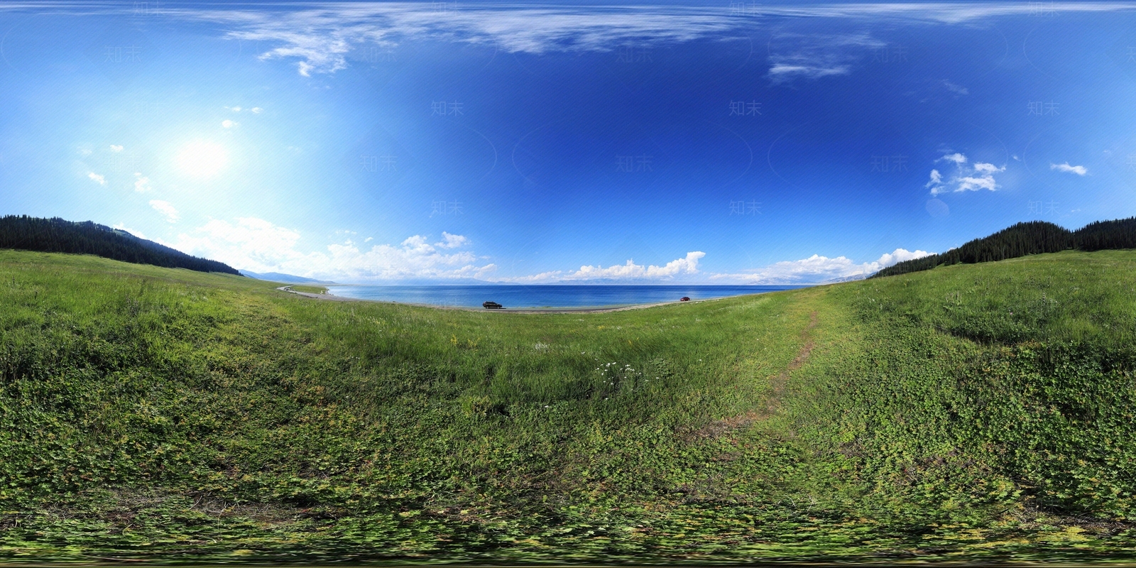 背山面水风景HDR贴图下载【ID:1119120441】