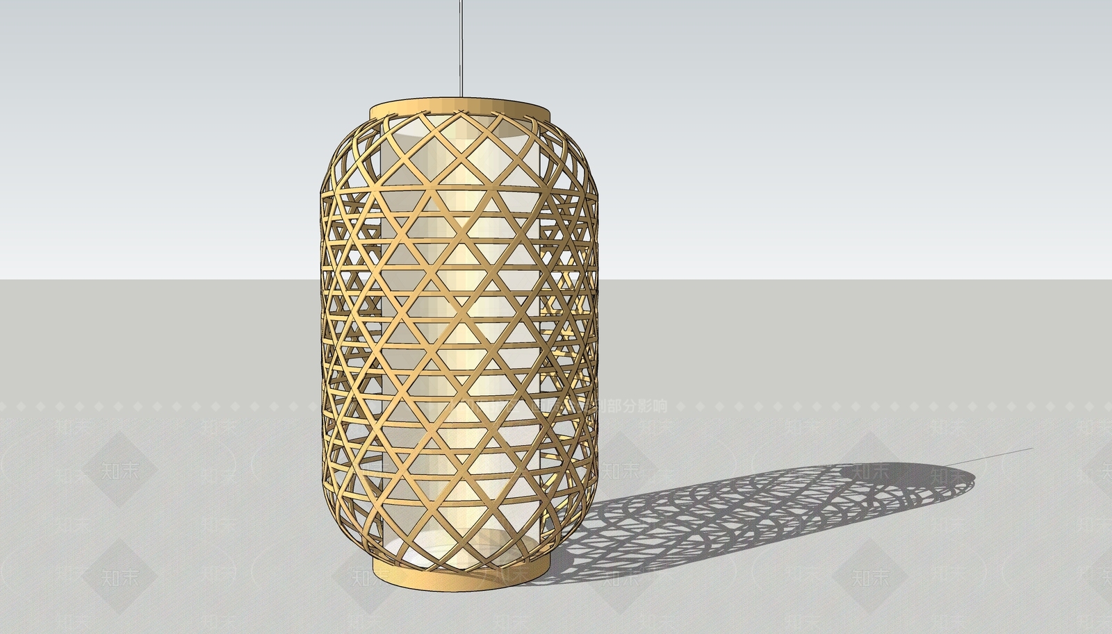 新中式竹灯笼SU模型下载【ID:1119161607】