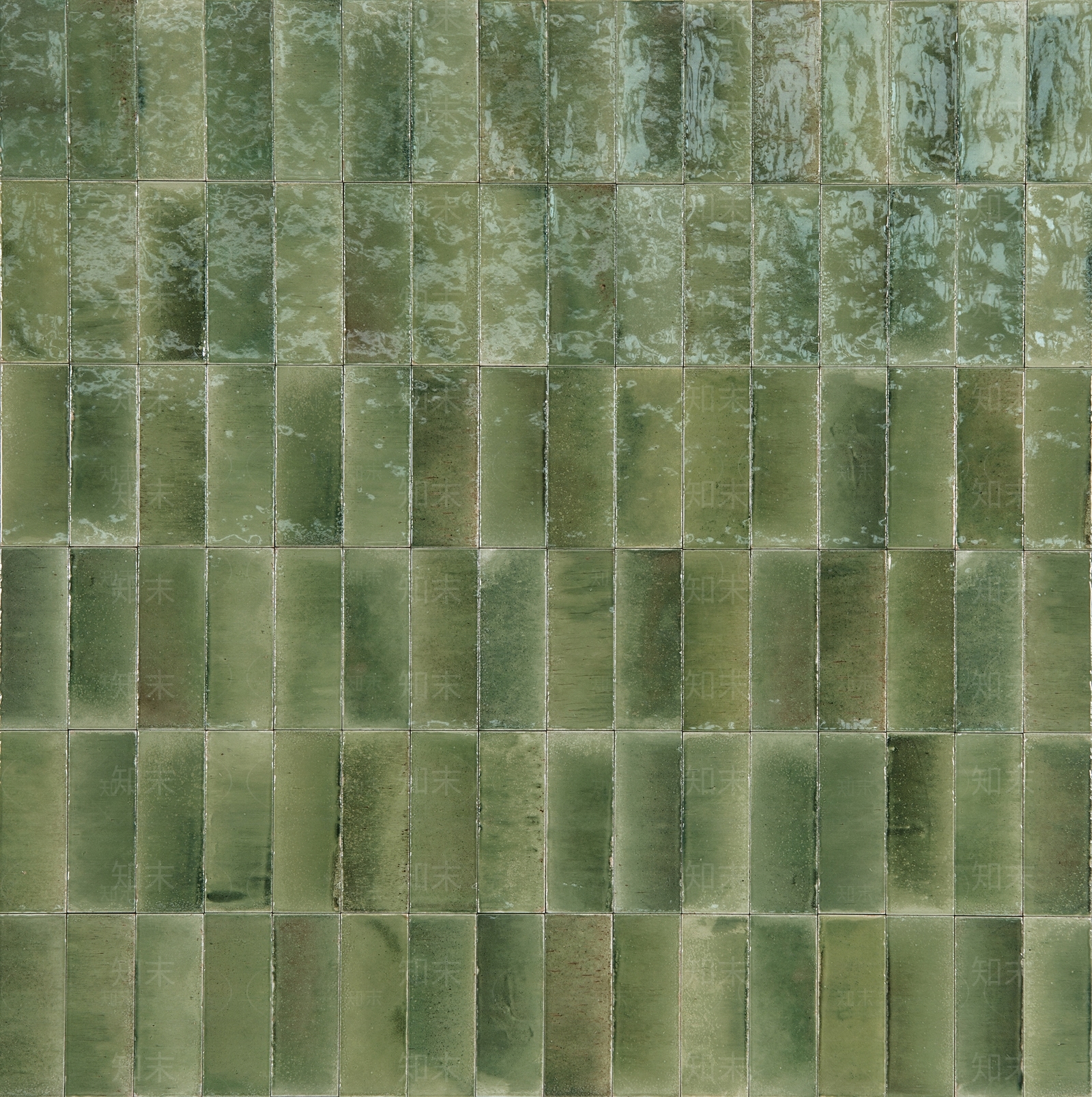 绿色格子砖釉面手工砖贴图下载【ID:1119161996】
