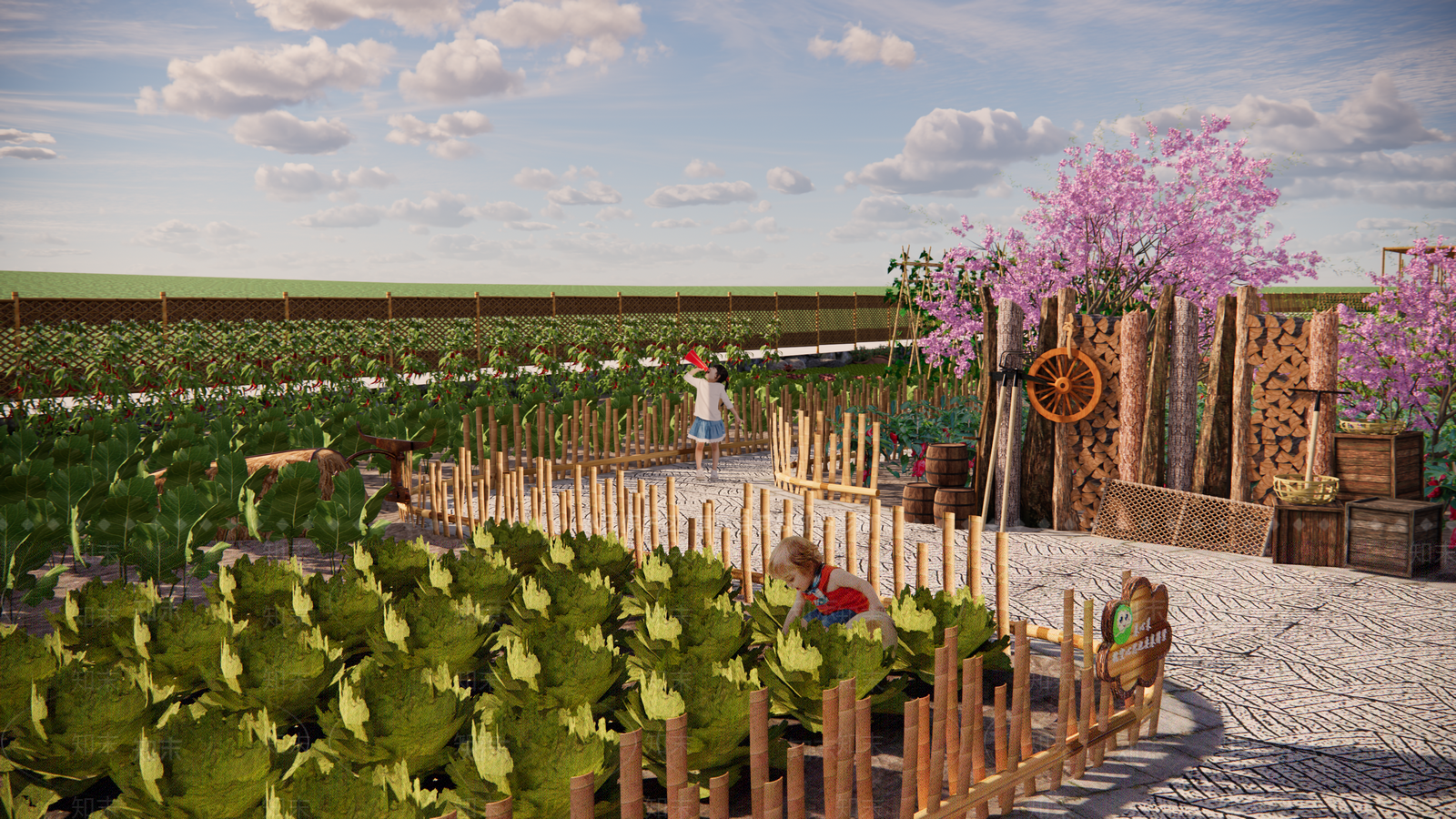 现代蔬菜园SU模型下载【ID:1119330100】