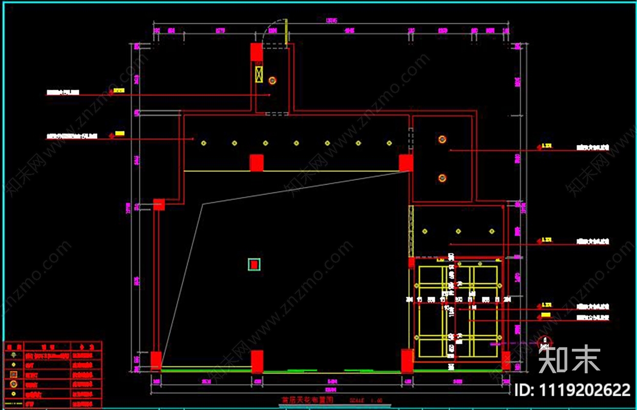 母婴专卖店CAD施工图效果图施工图下载【ID:1119202622】