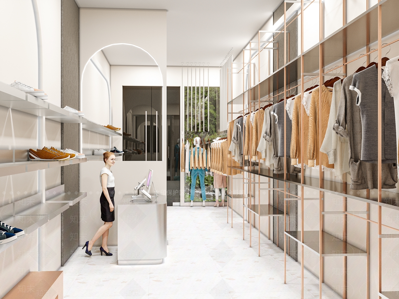 现代服装店3D模型下载【ID:1119203910】