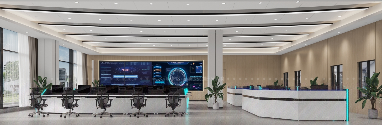 现代指挥中心3D模型下载【ID:1119237885】