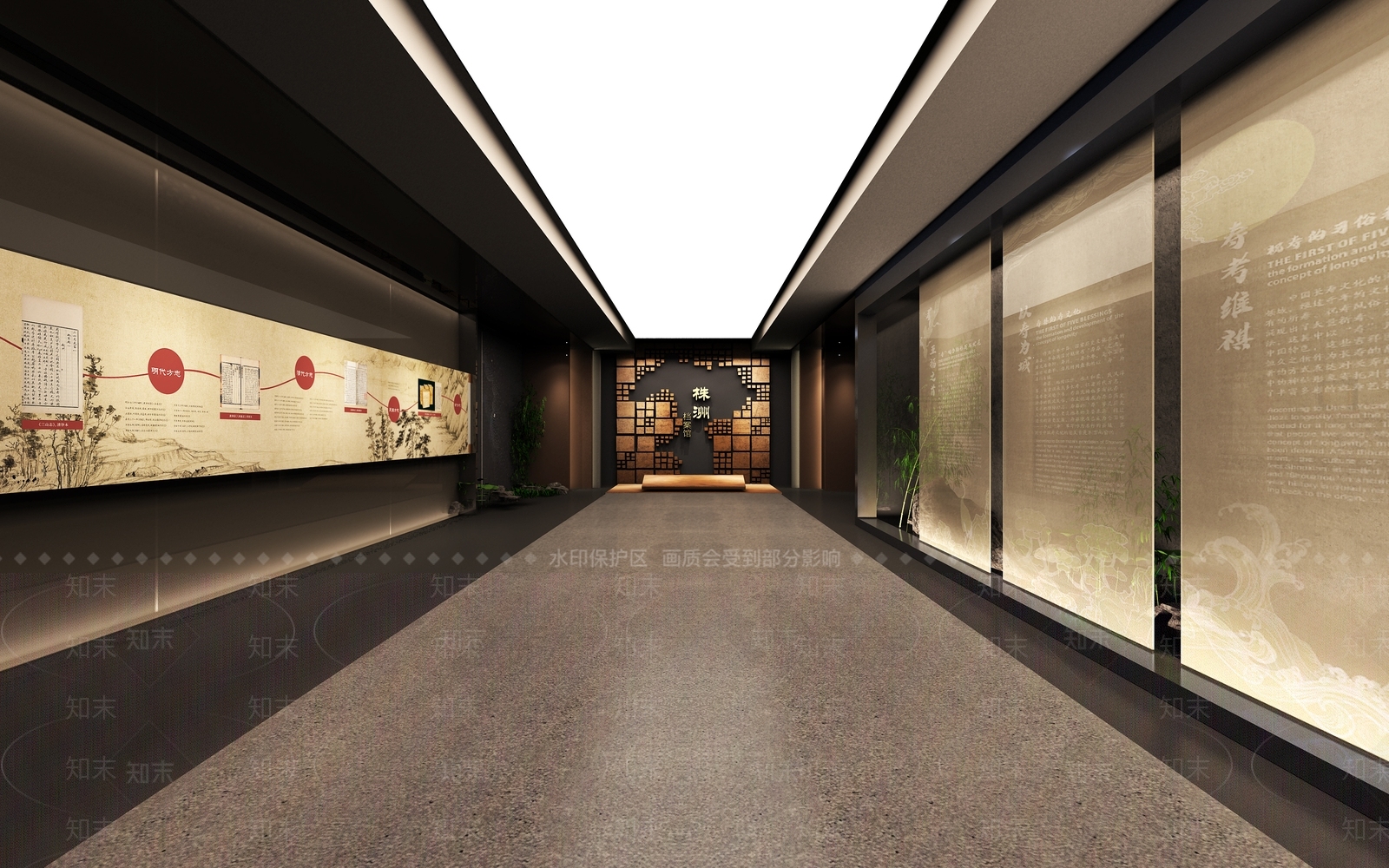 现代博物馆序厅3D模型下载【ID:1119292089】