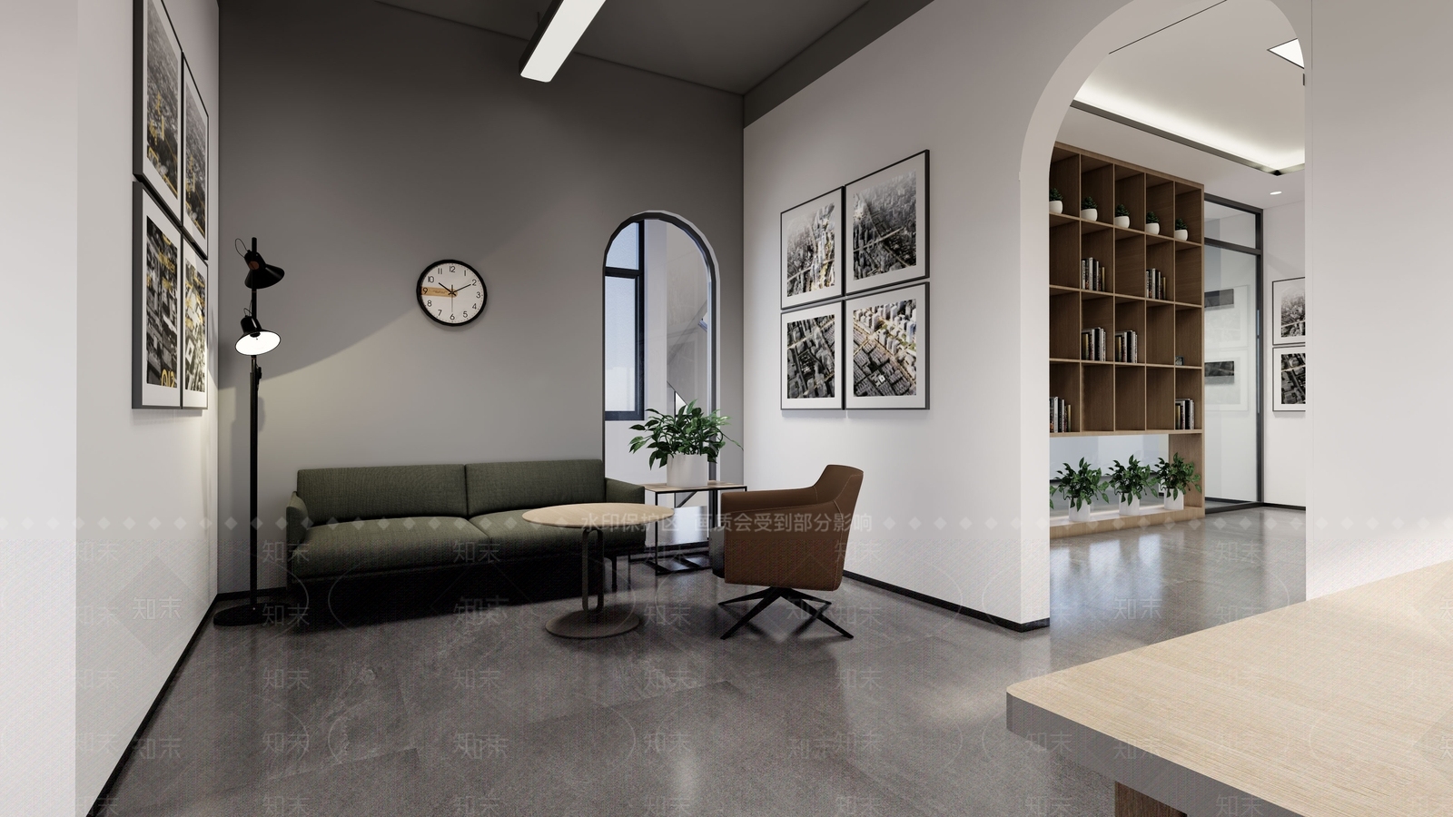 现代休息区SU模型下载【ID:1119307050】