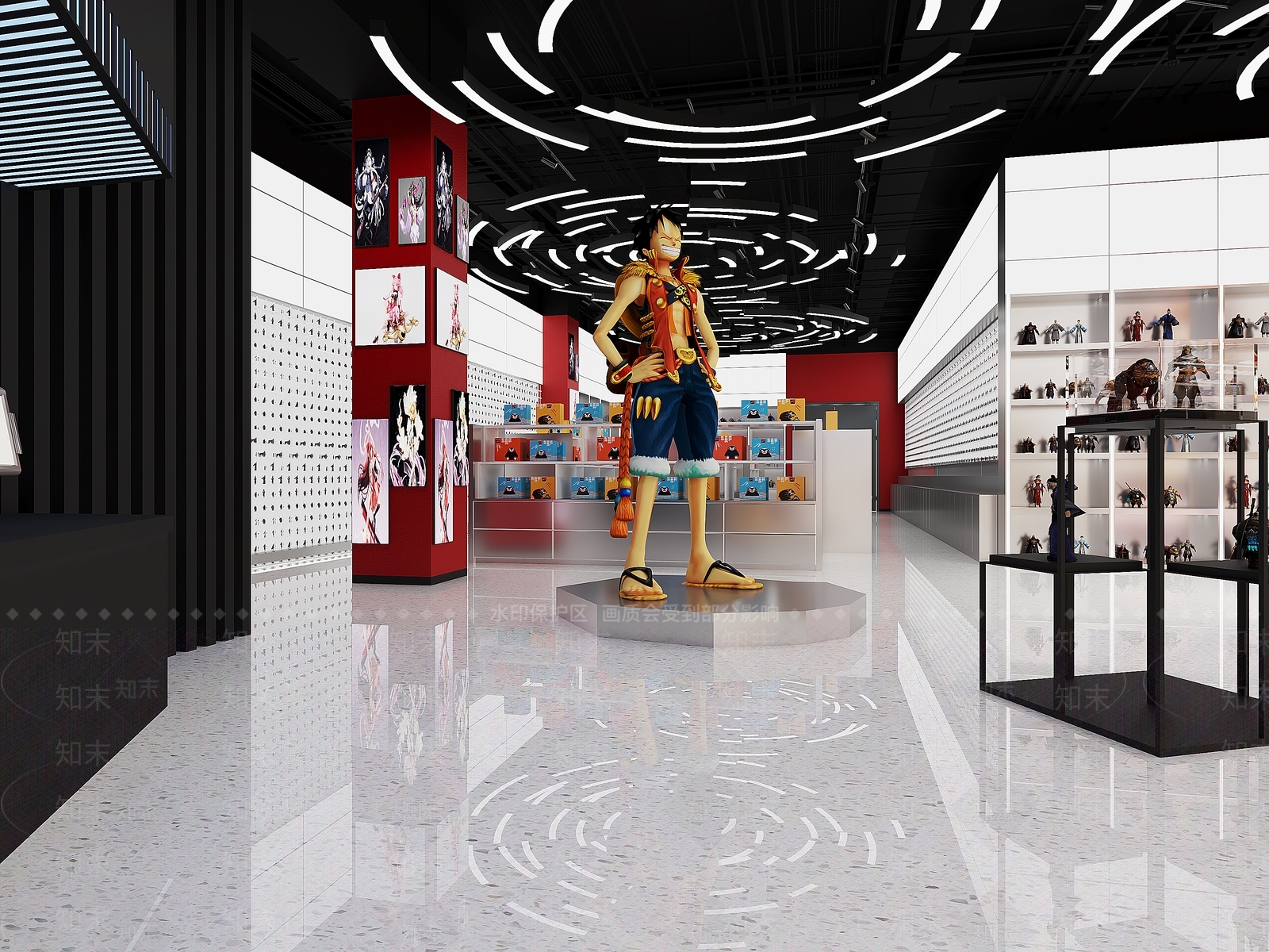 现代玩具手办店3D模型下载【ID:1119314620】