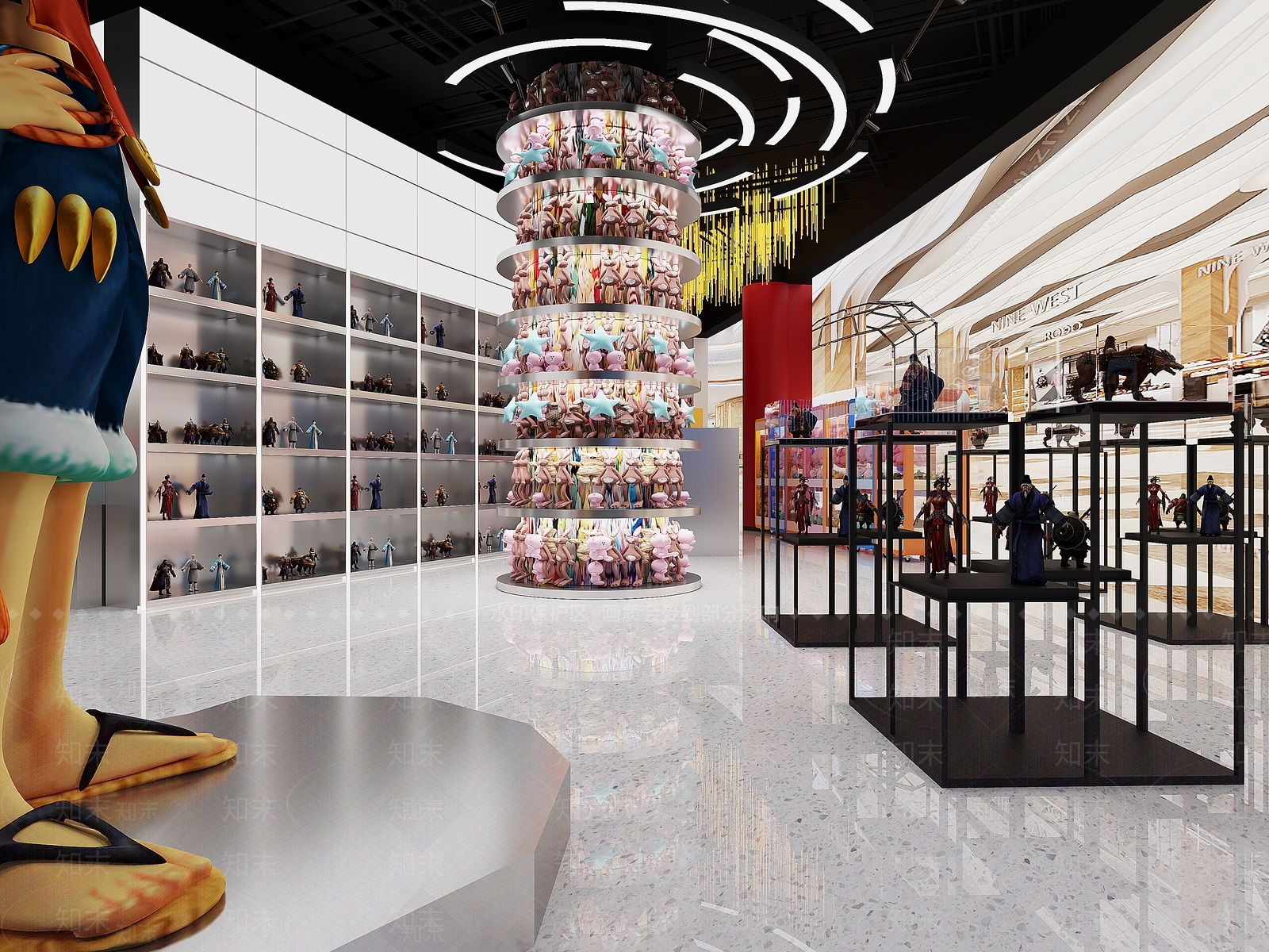 现代玩具手办店3D模型下载【ID:1119314620】