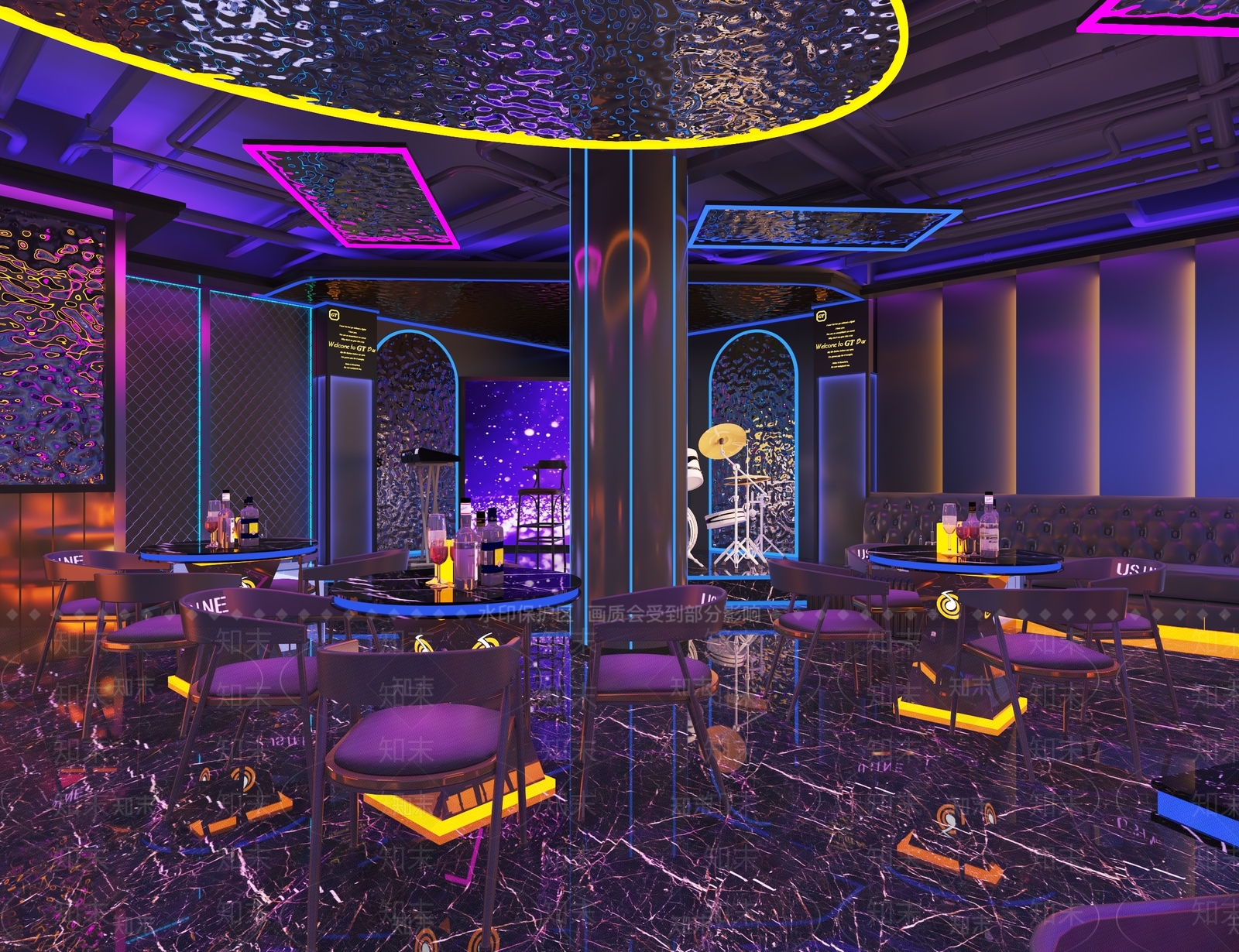 现代酒吧3D模型下载【ID:1119329999】