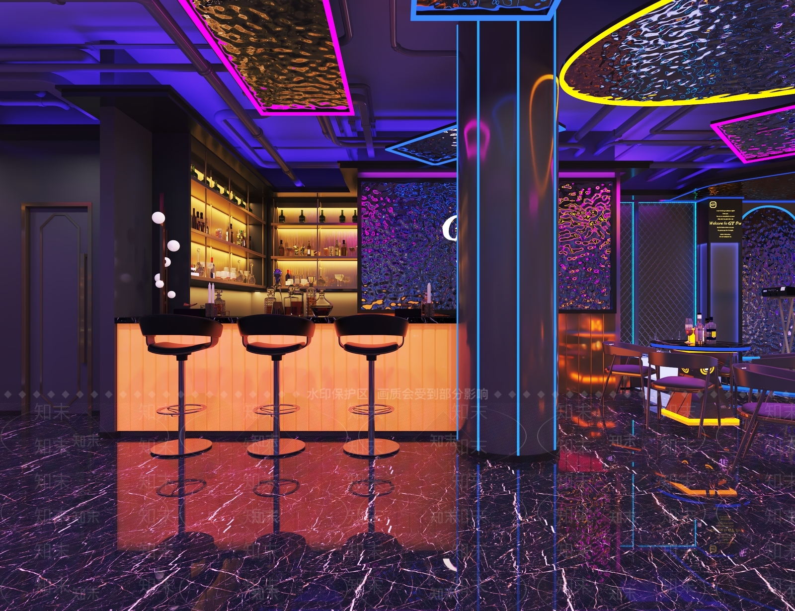 现代酒吧3D模型下载【ID:1119329999】