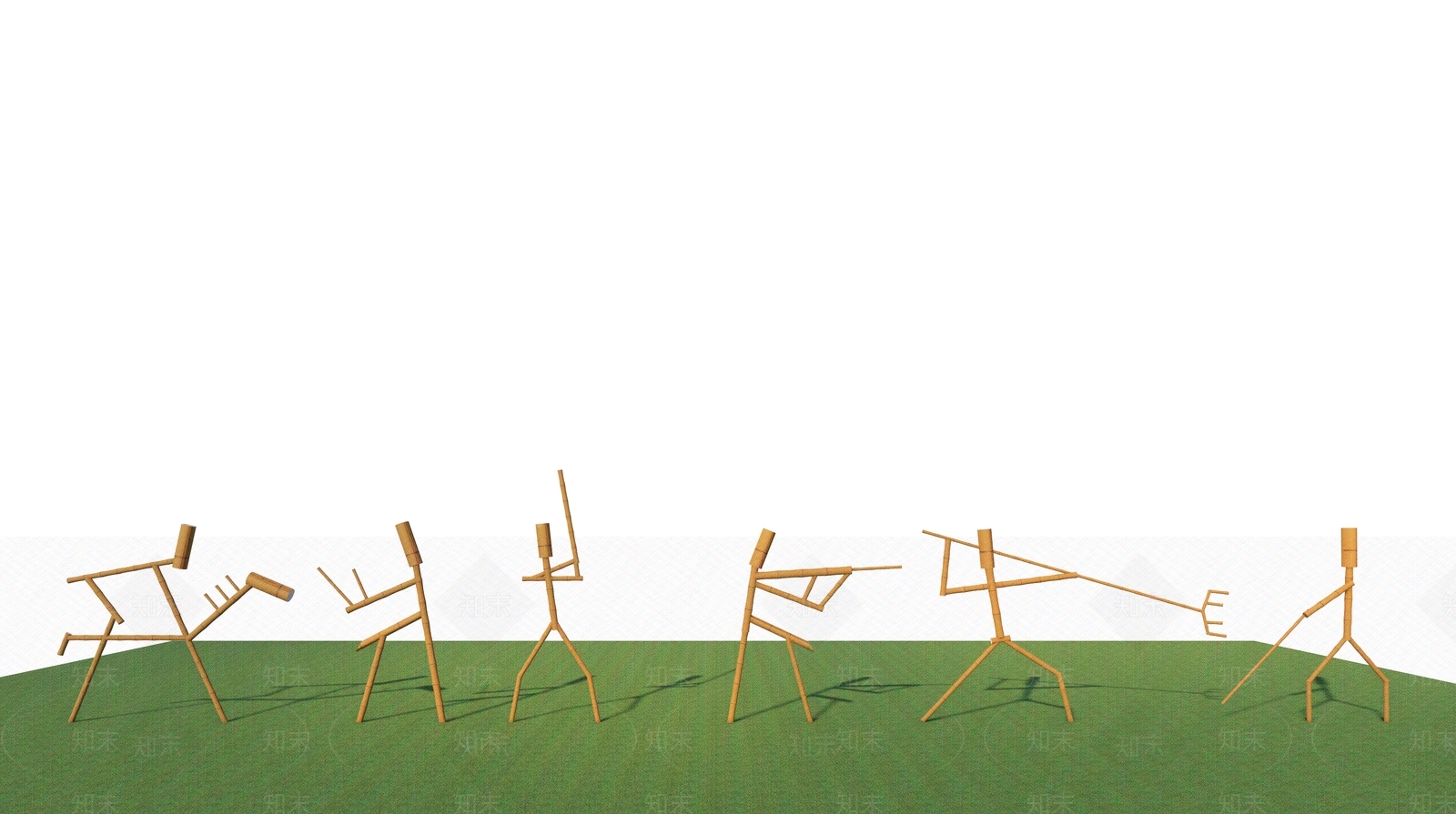 中式农耕文化景观小品SU模型下载【ID:1119349862】