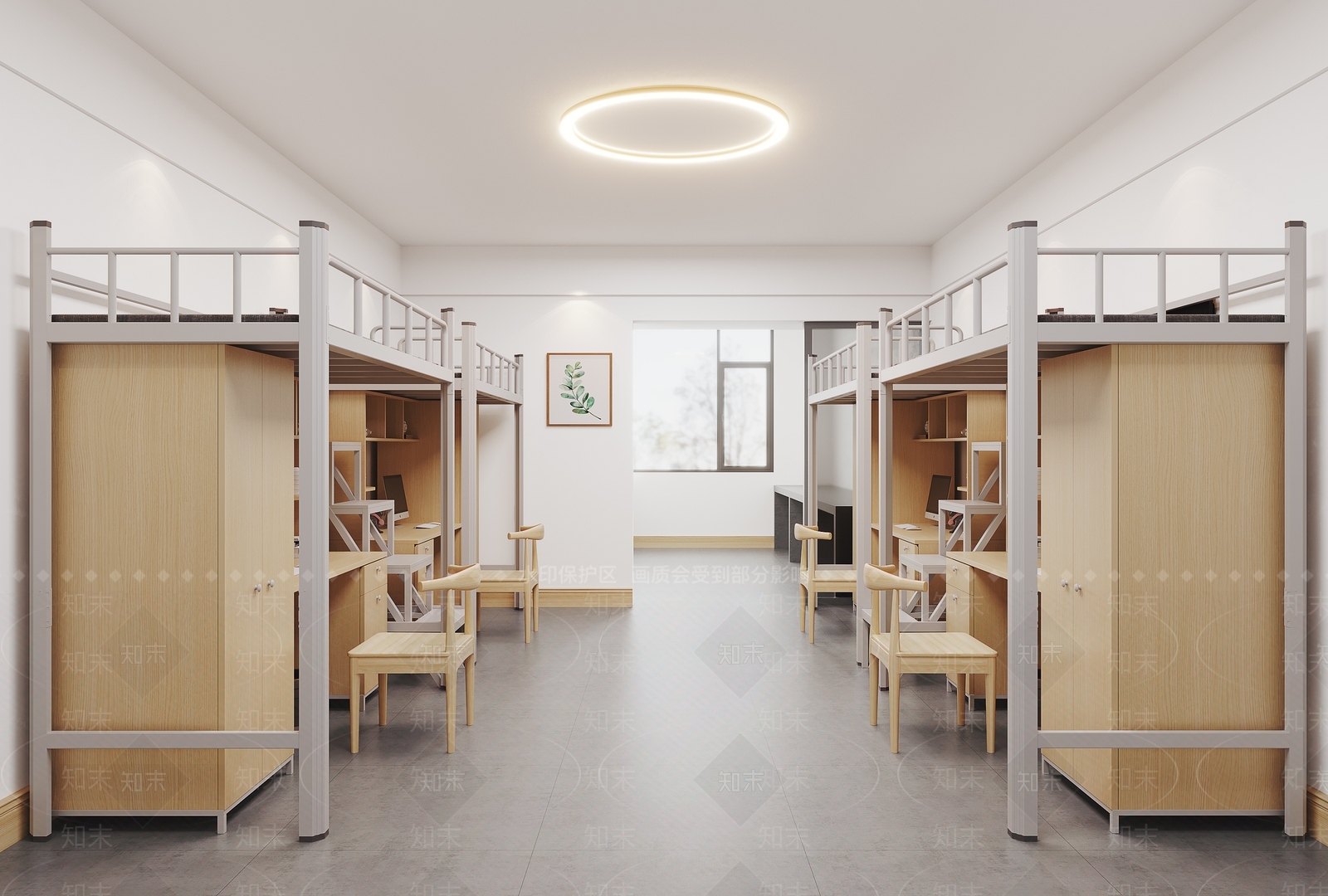 北欧员工宿舍3D模型下载【ID:1119382528】