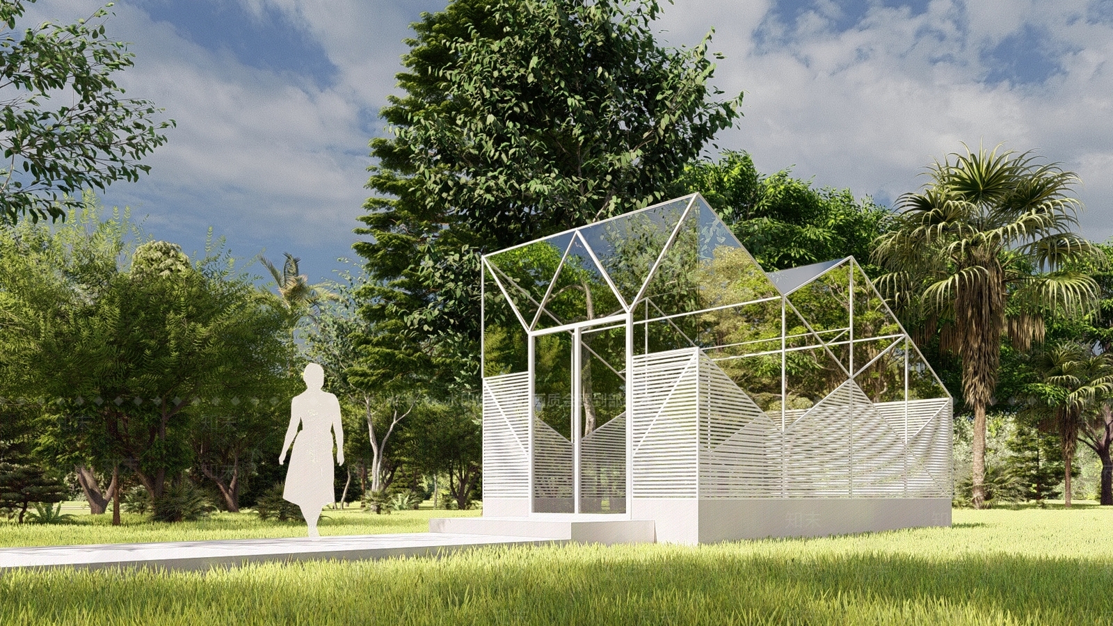 现代人防入口SU模型下载【ID:1119523373】