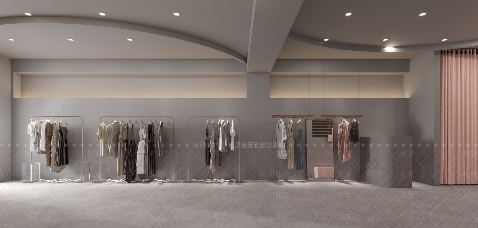 现代服装店3D模型下载【ID:1119465285】