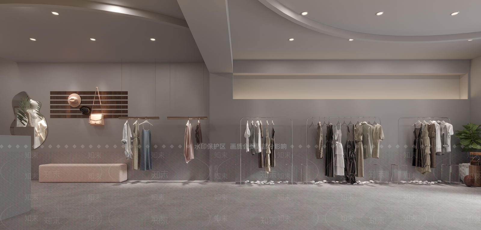 现代服装店3D模型下载【ID:1119465285】