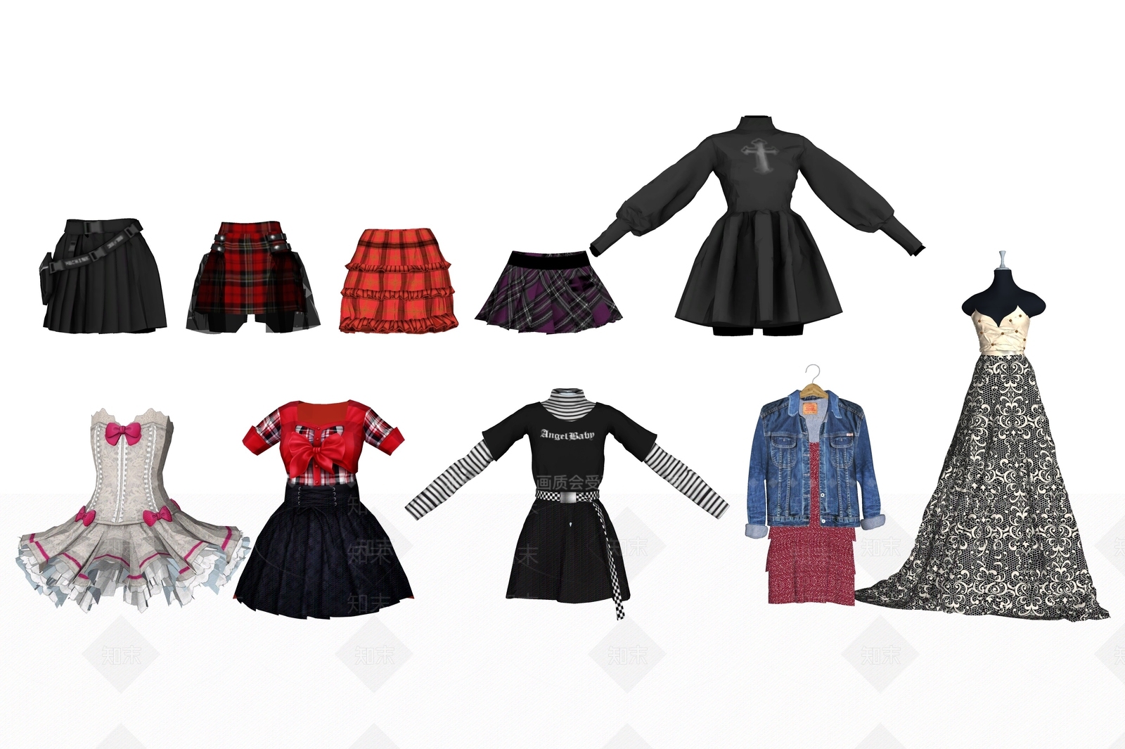 服装SU模型下载【ID:1119466443】