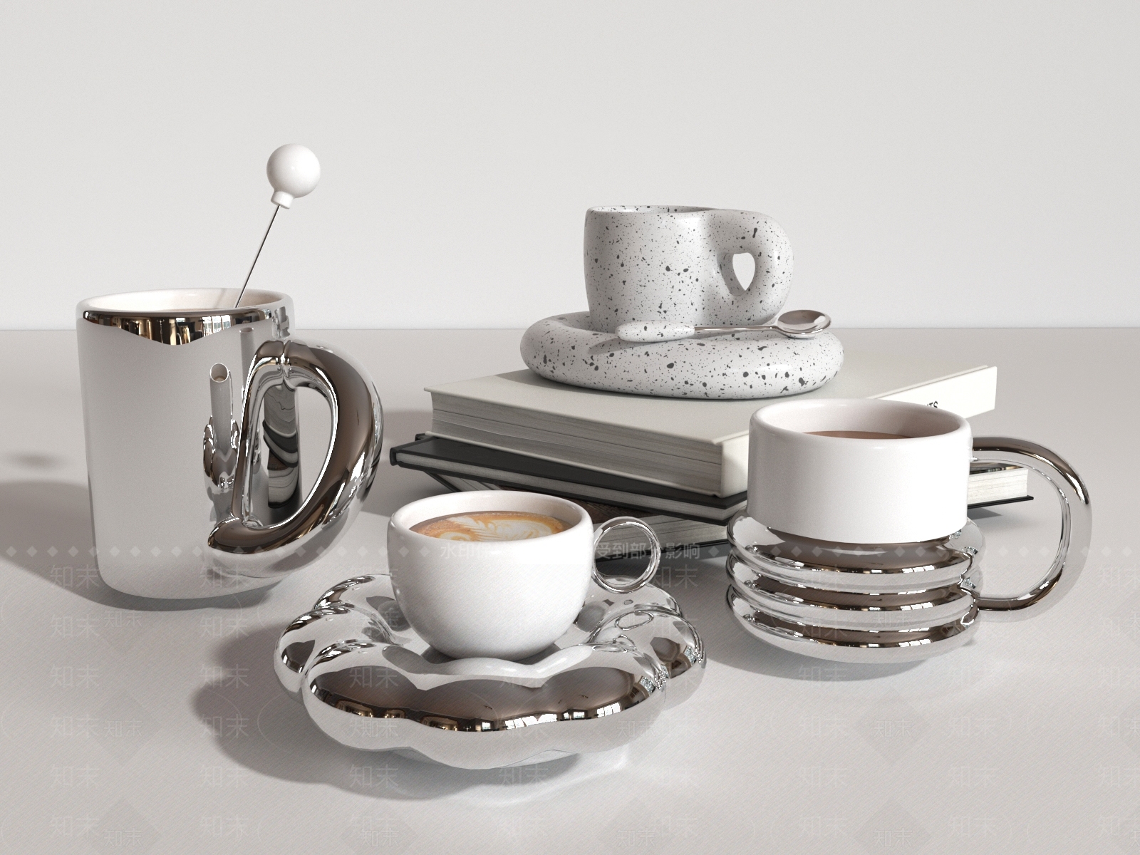 杯具组合3D模型下载【ID:1119467476】