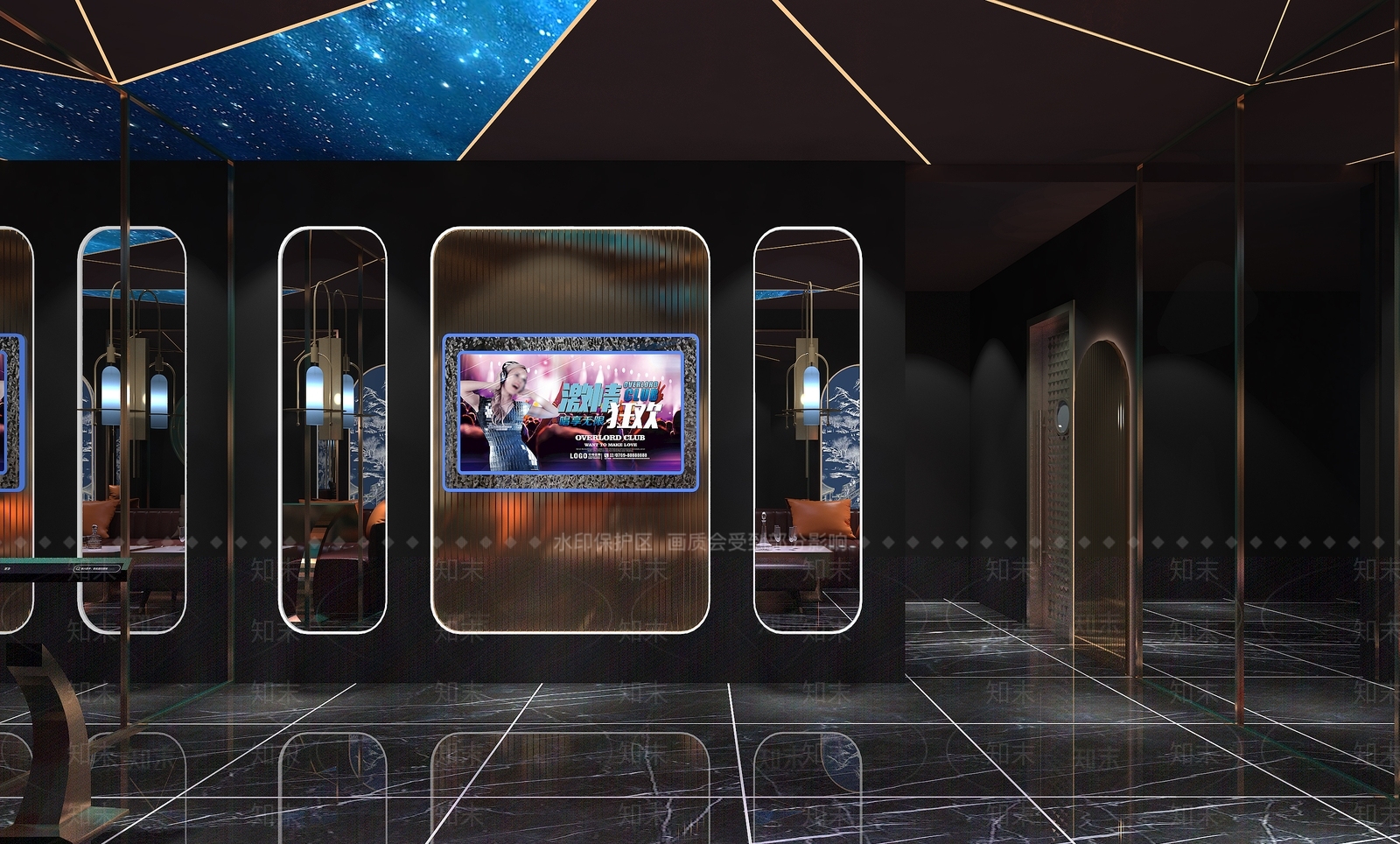现代ktv包厢3D模型下载【ID:1119468441】