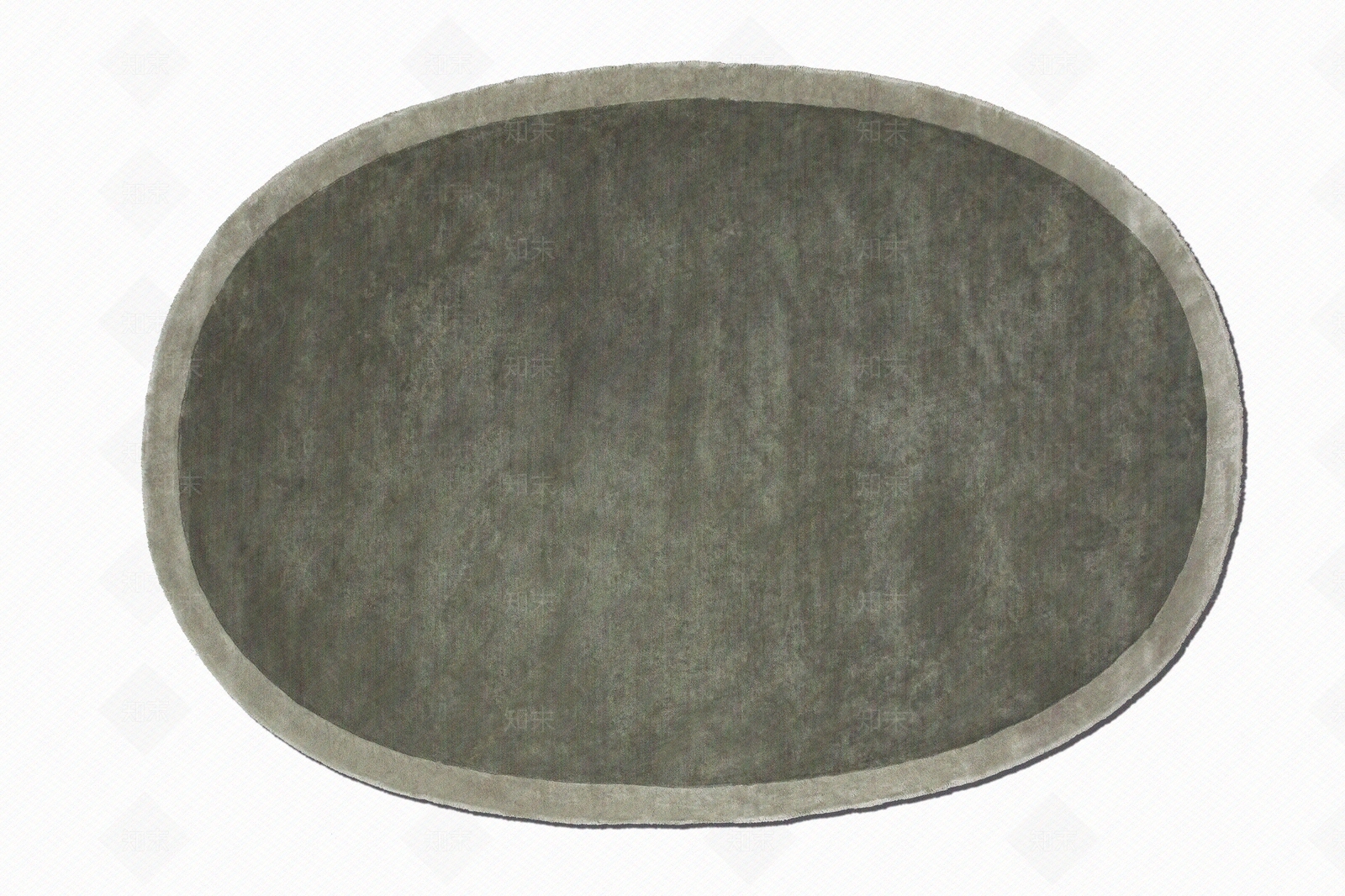 墨绿色椭圆形块毯贴图下载【ID:1119512117】