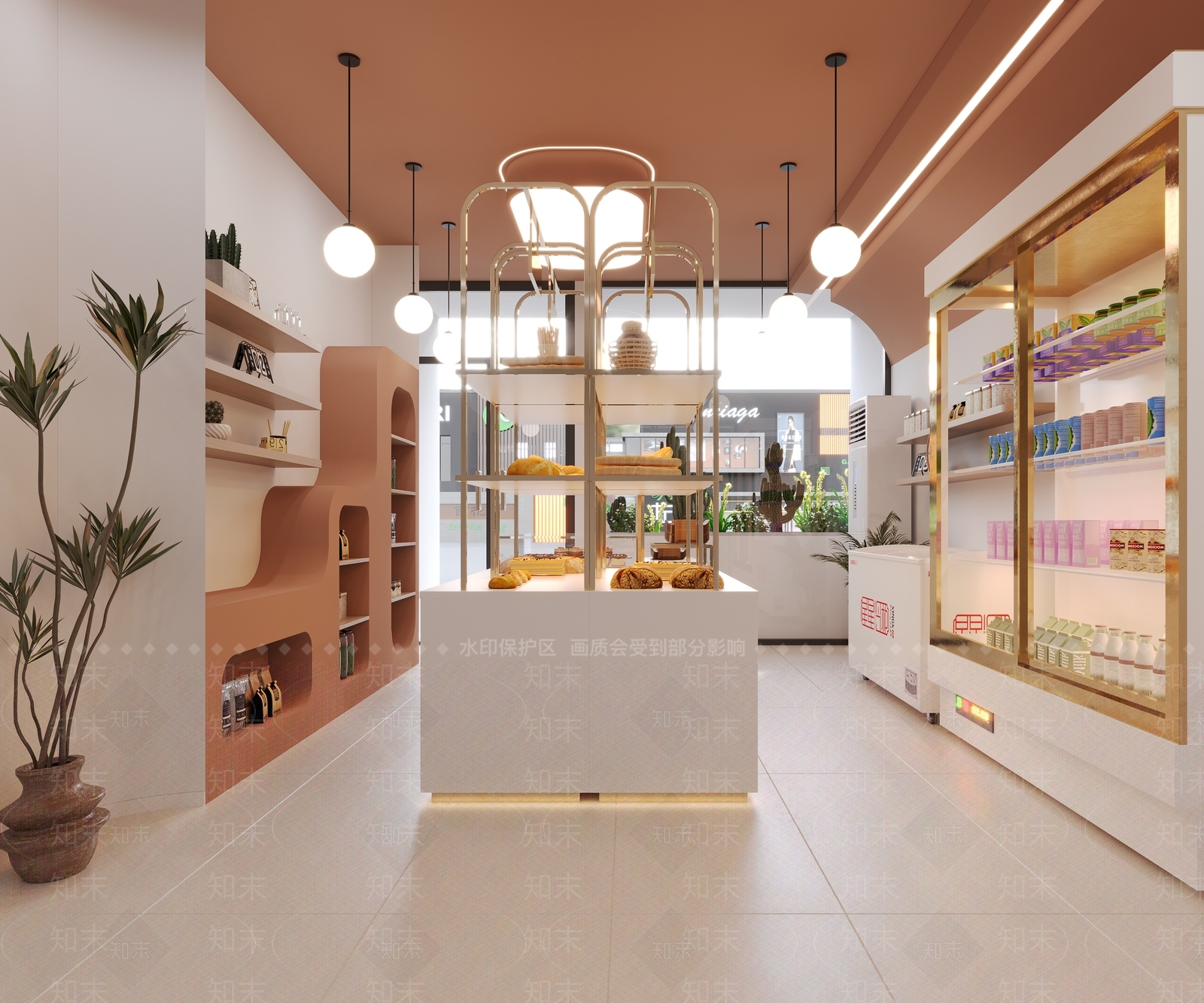 现代面包店3D模型下载【ID:1119516235】