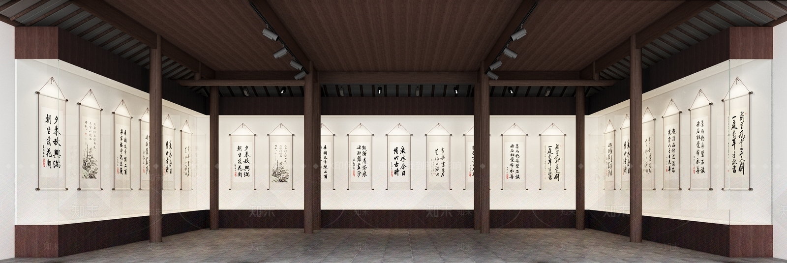 中式书画博物馆3D模型下载【ID:1119529618】