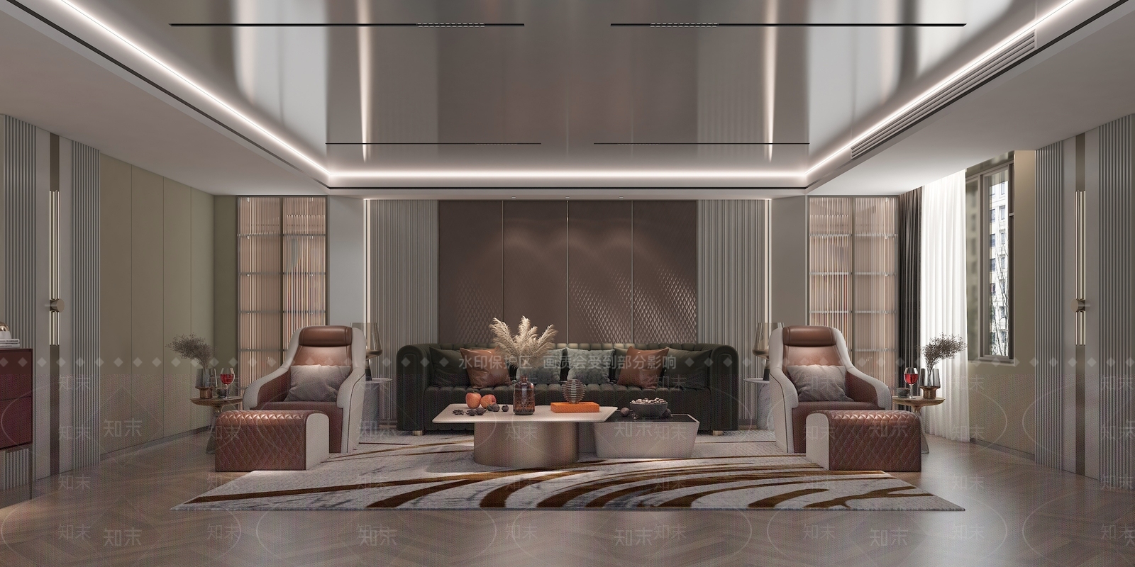 现代家居影音室3D模型下载【ID:1119532374】