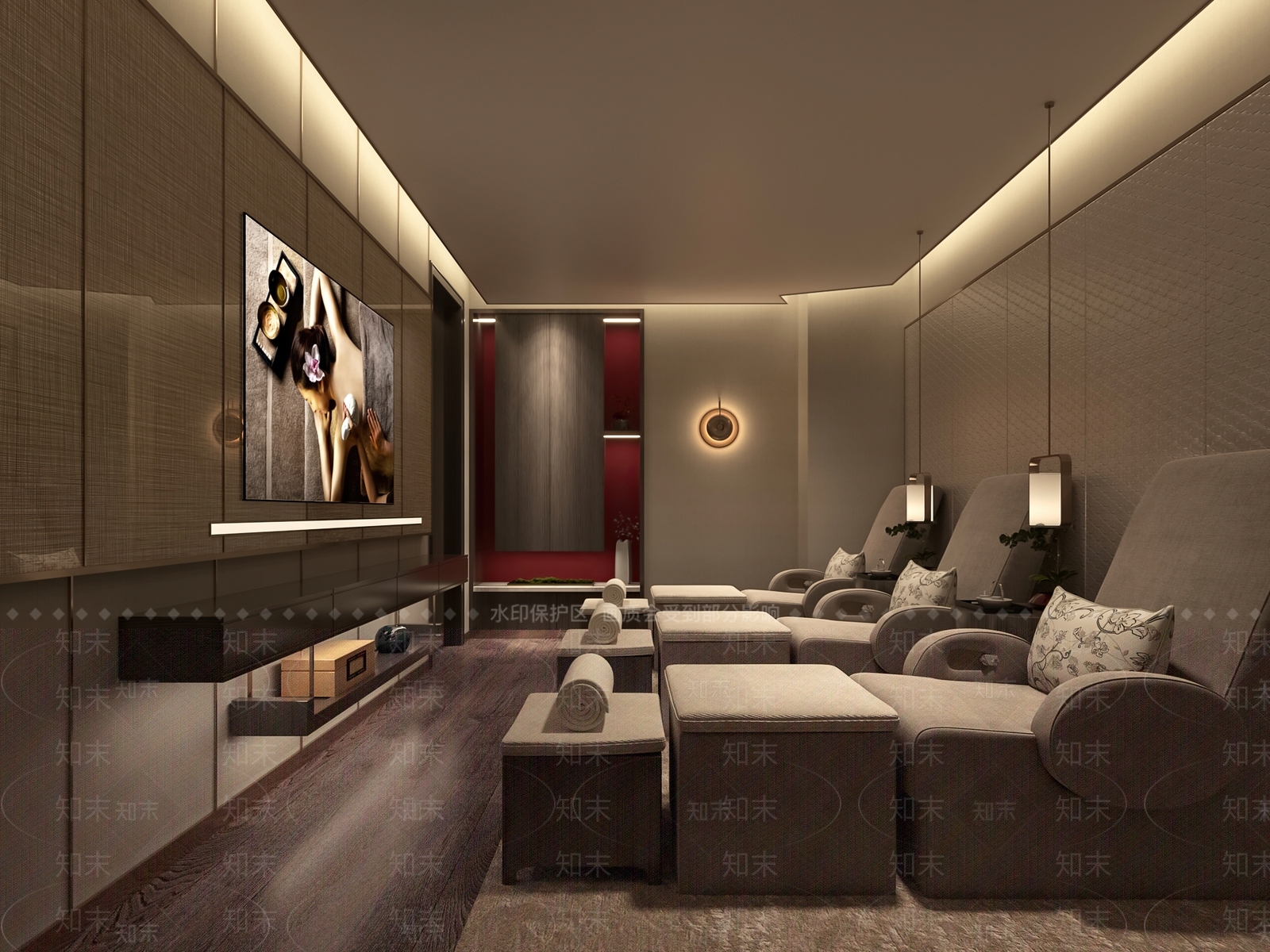 新中式足浴店3D模型下载【ID:1119535375】