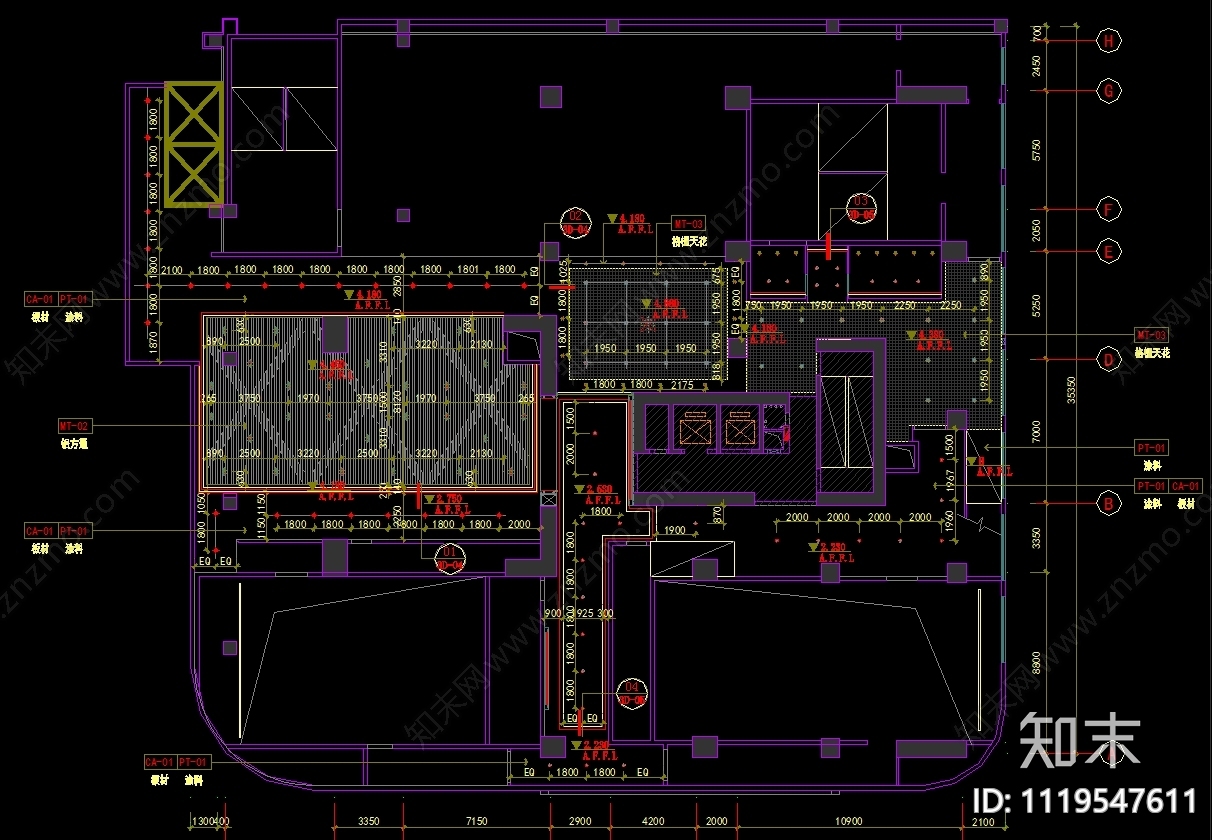 唯亚电影院设计施工图cad施工图下载【ID:1119547611】