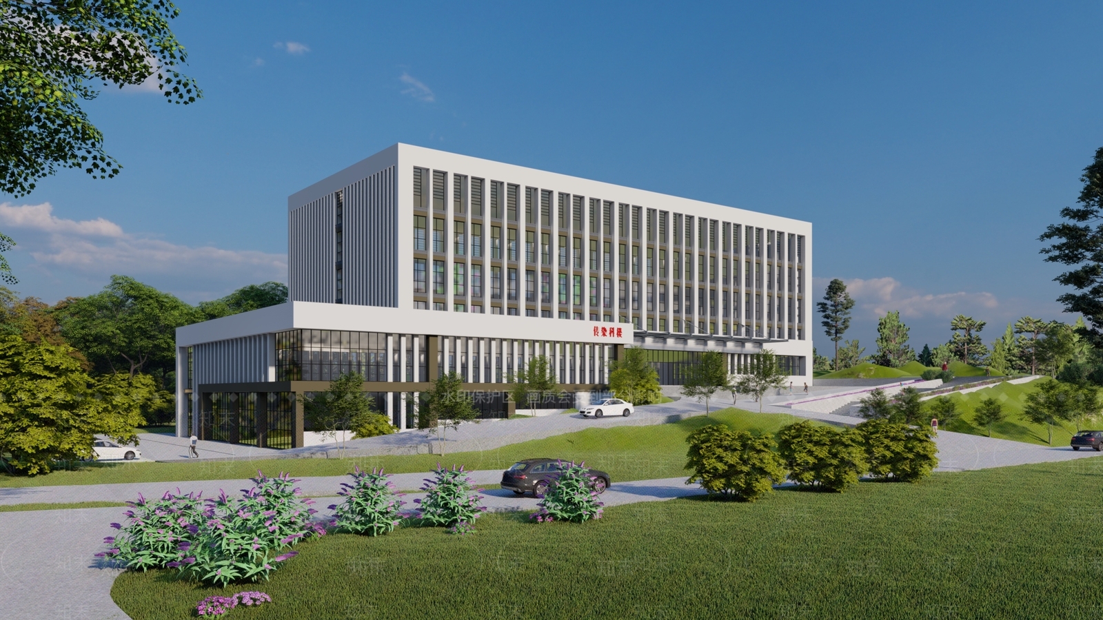 现代医疗建筑SU模型下载【ID:1120673533】