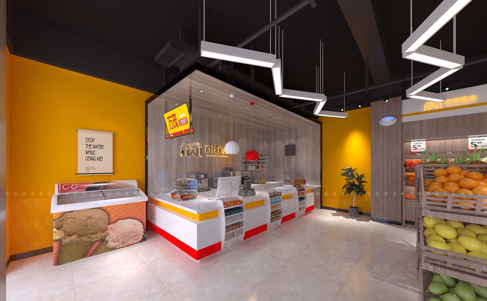 现代超市3D模型下载【ID:1119584722】