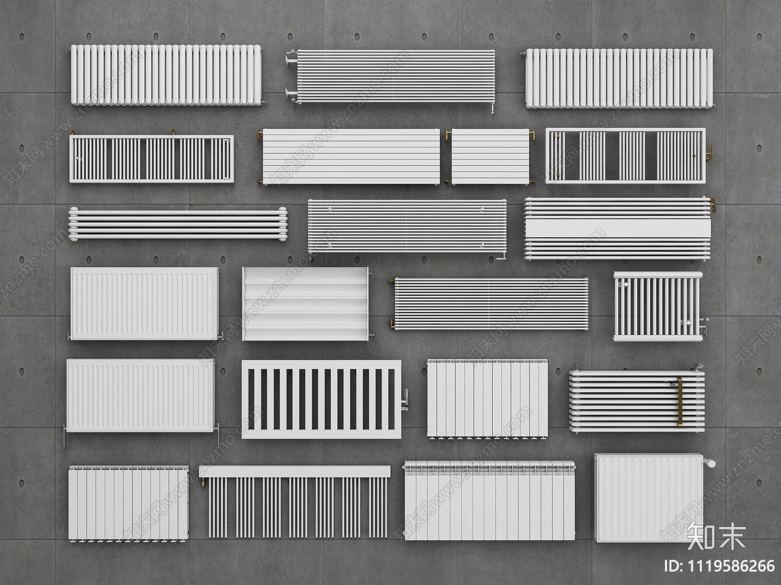 暖气片SU模型下载【ID:1119586266】