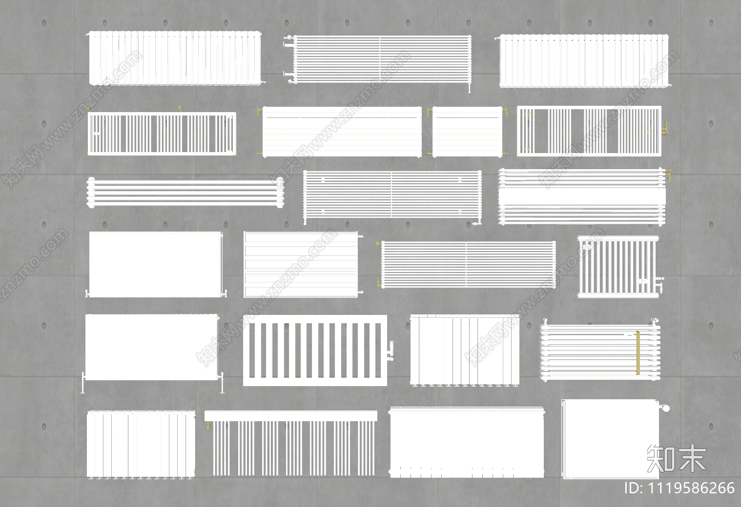暖气片SU模型下载【ID:1119586266】