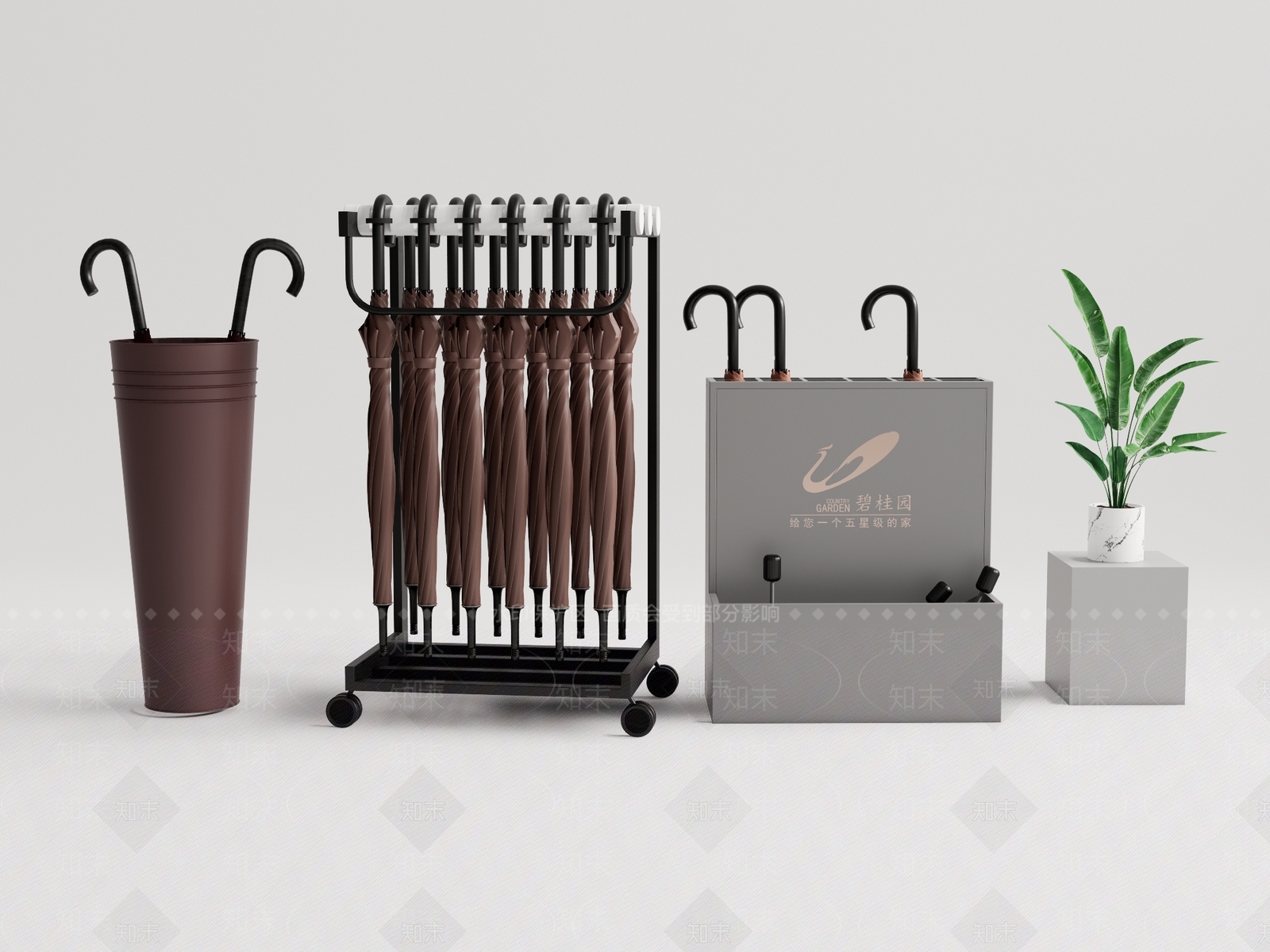 雨伞架3D模型下载【ID:1119588281】