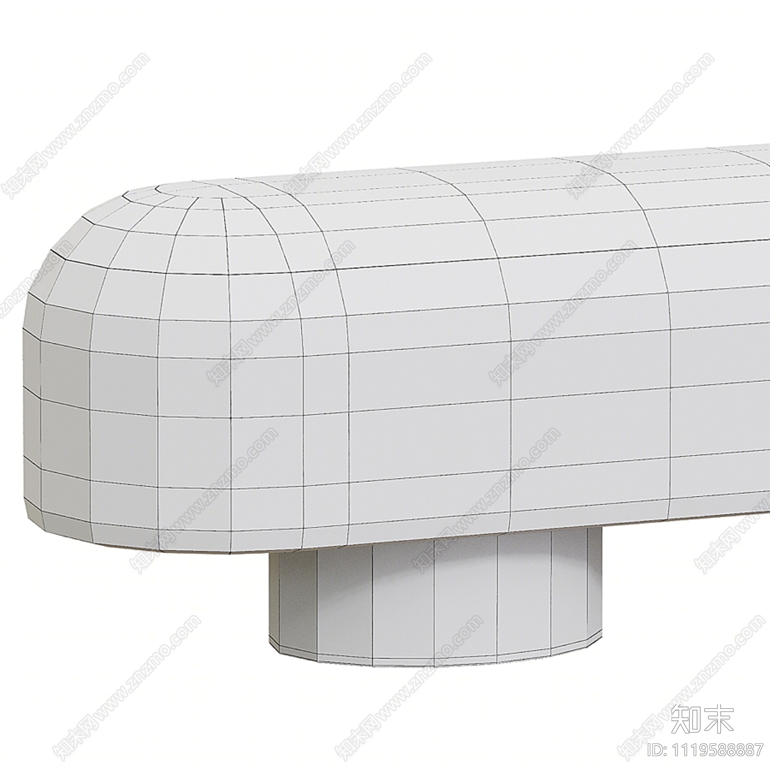 现代床尾凳3D模型下载【ID:1119588887】