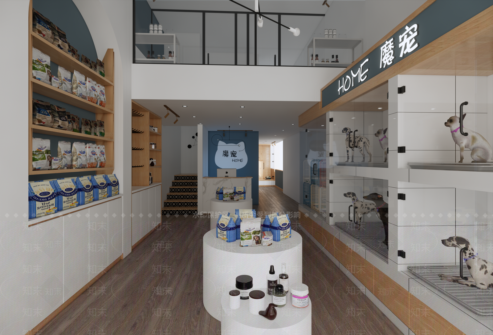 现代宠物店SU模型下载【ID:1119589061】