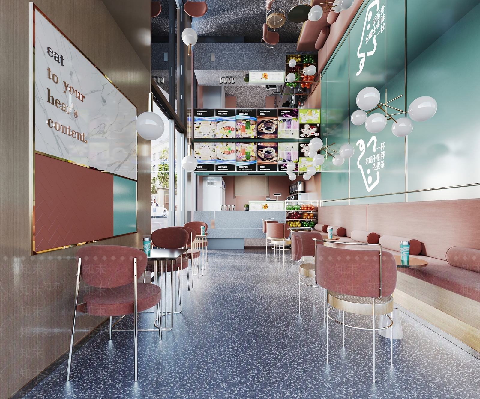 现代奶茶店3D模型下载【ID:1119594563】