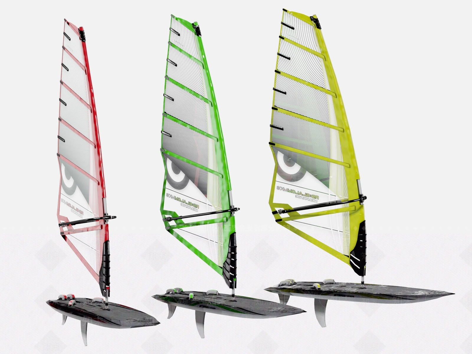 尾波户外冲浪板3D模型下载【ID:1119595369】