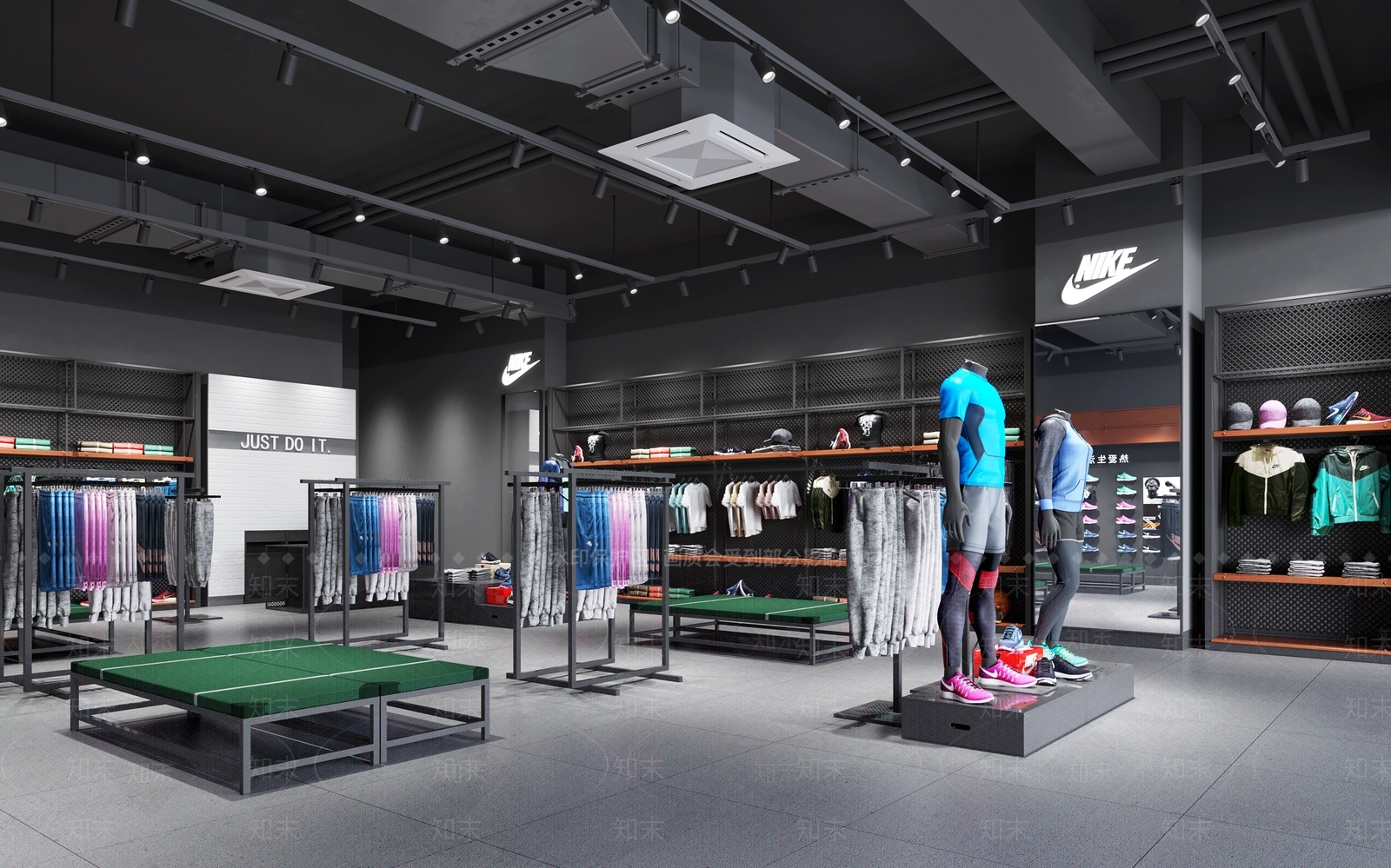 现代服装箱包店SU模型下载【ID:1119913297】