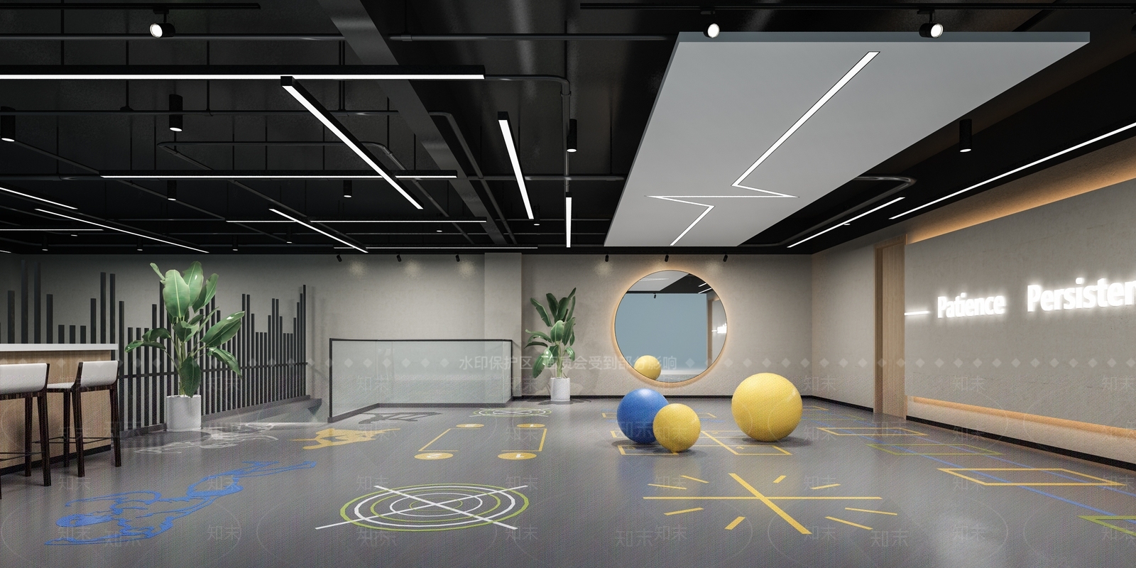 工业风健身房3D模型下载【ID:1120166915】