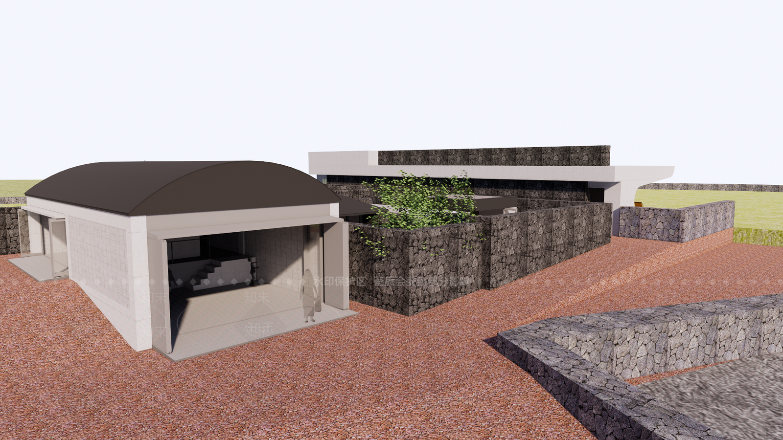 现代体育建筑SU模型下载【ID:1119601526】