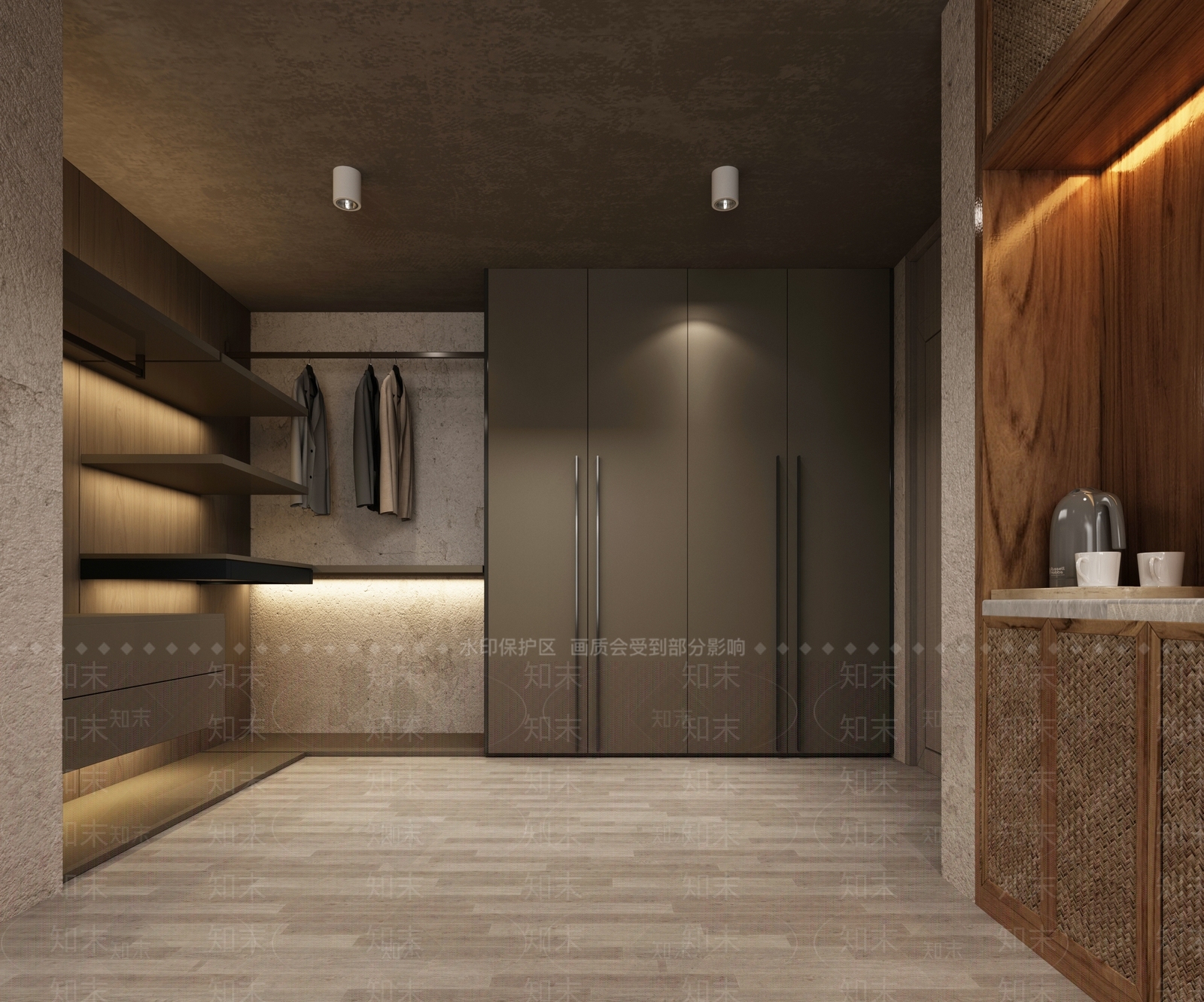 侘寂民宿大床房3D模型下载【ID:1120636773】_知末3d模型网